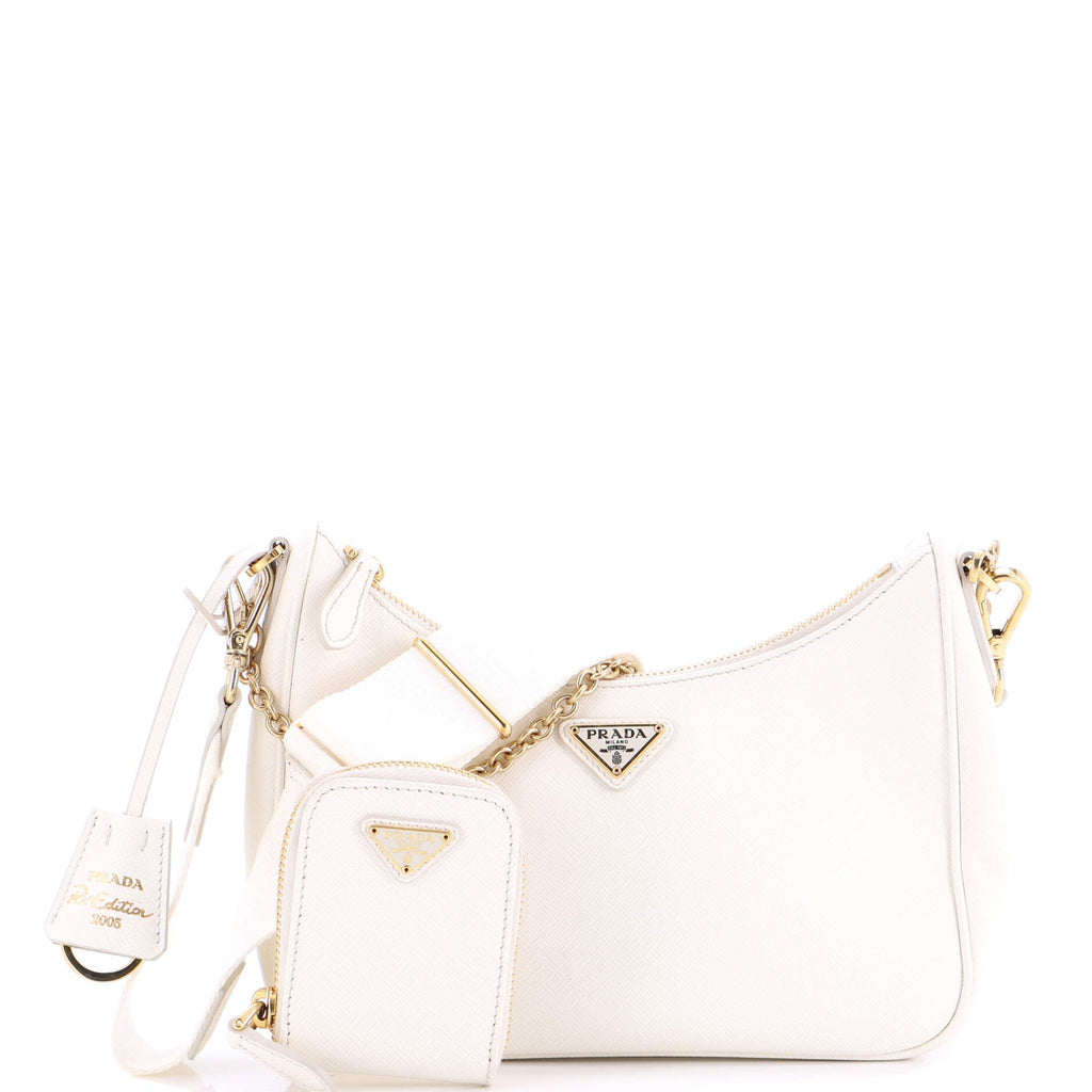Re-Edition 2005 Shoulder Bag Saffiano Leather Small