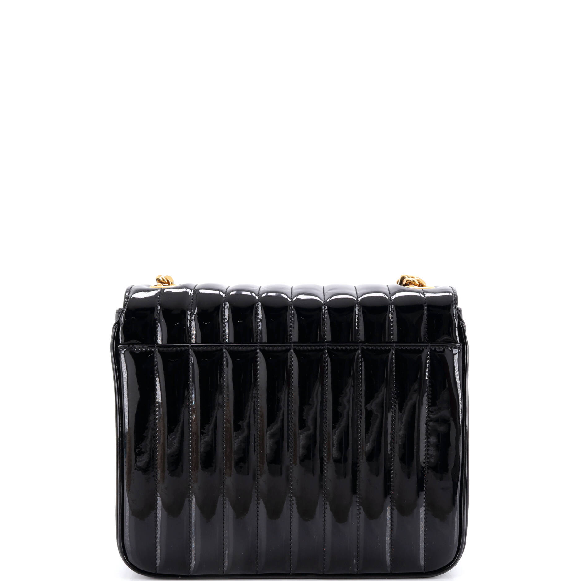 Vicky Crossbody Bag Vertical Quilted Patent Large