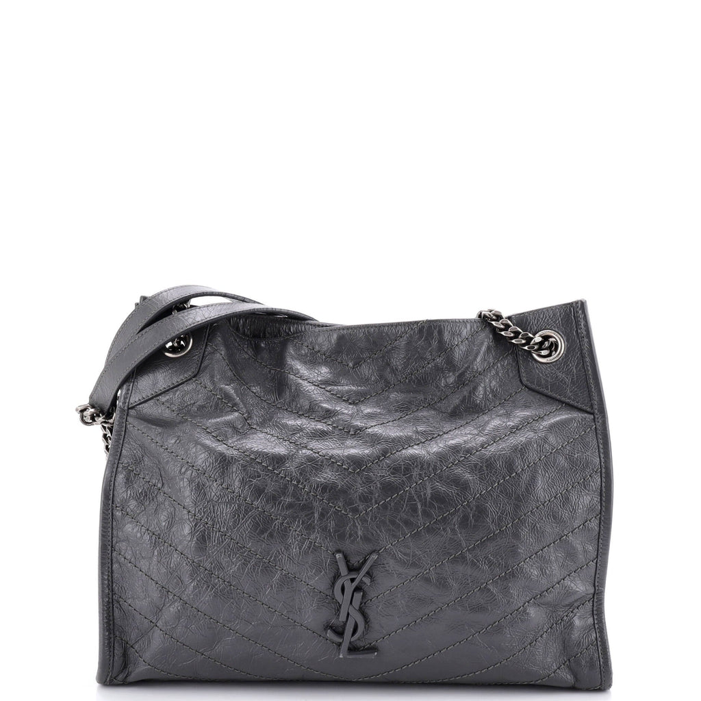 Niki Shopping Tote Matelasse Chevron Leather Medium