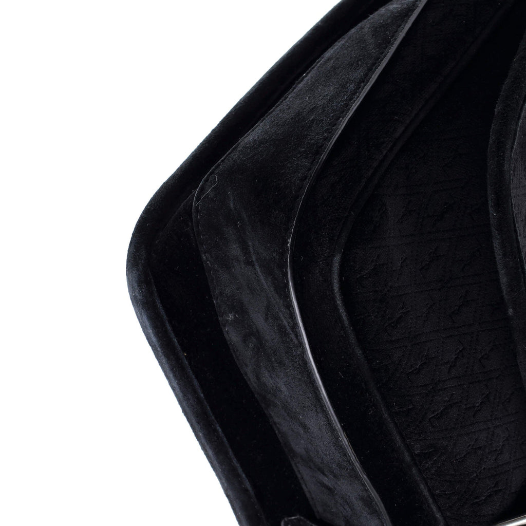 Le Monogramme Buckle Satchel Monogram All Over Velvet and Suede Large