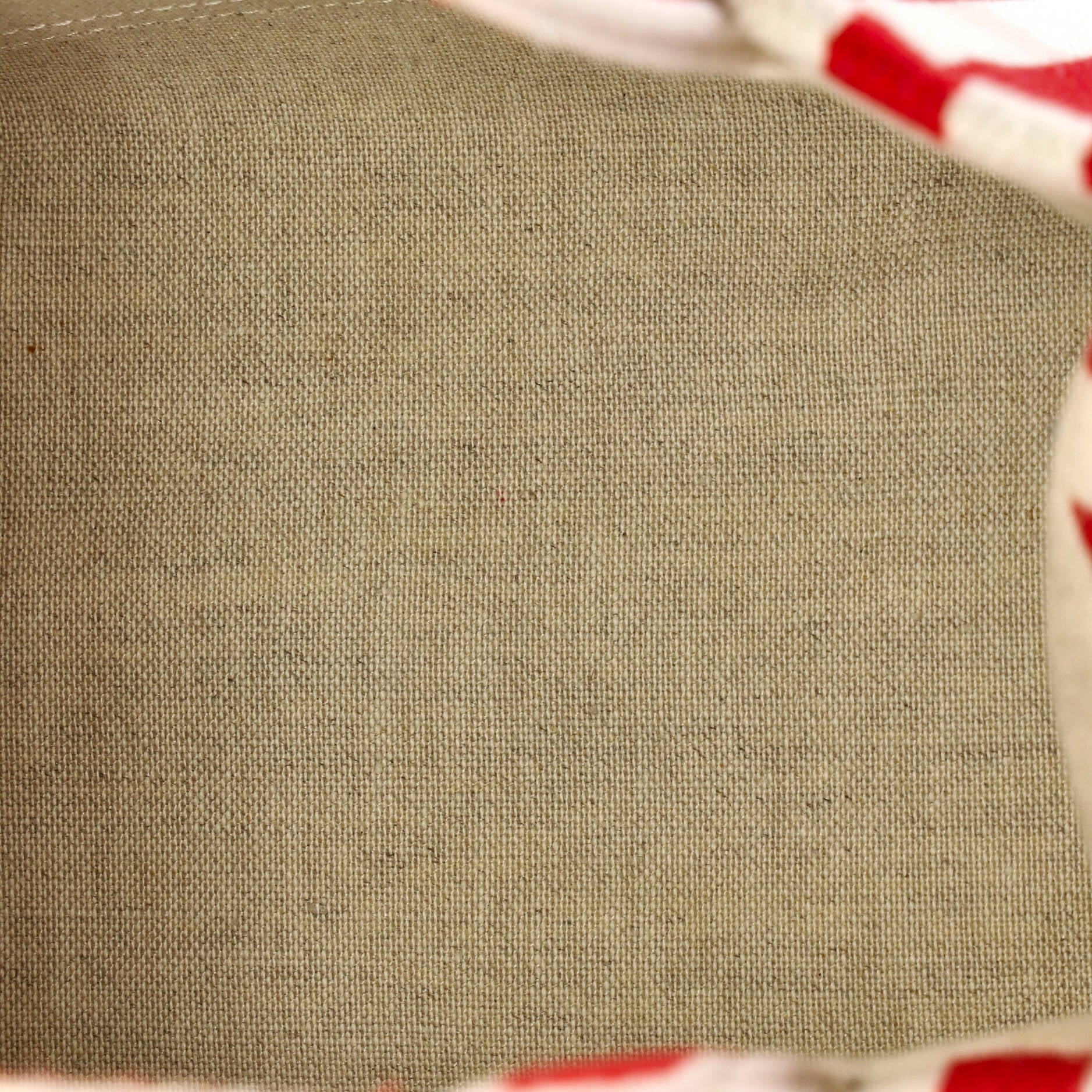 Cabas Thais Tote Triomphe Striped Canvas Small