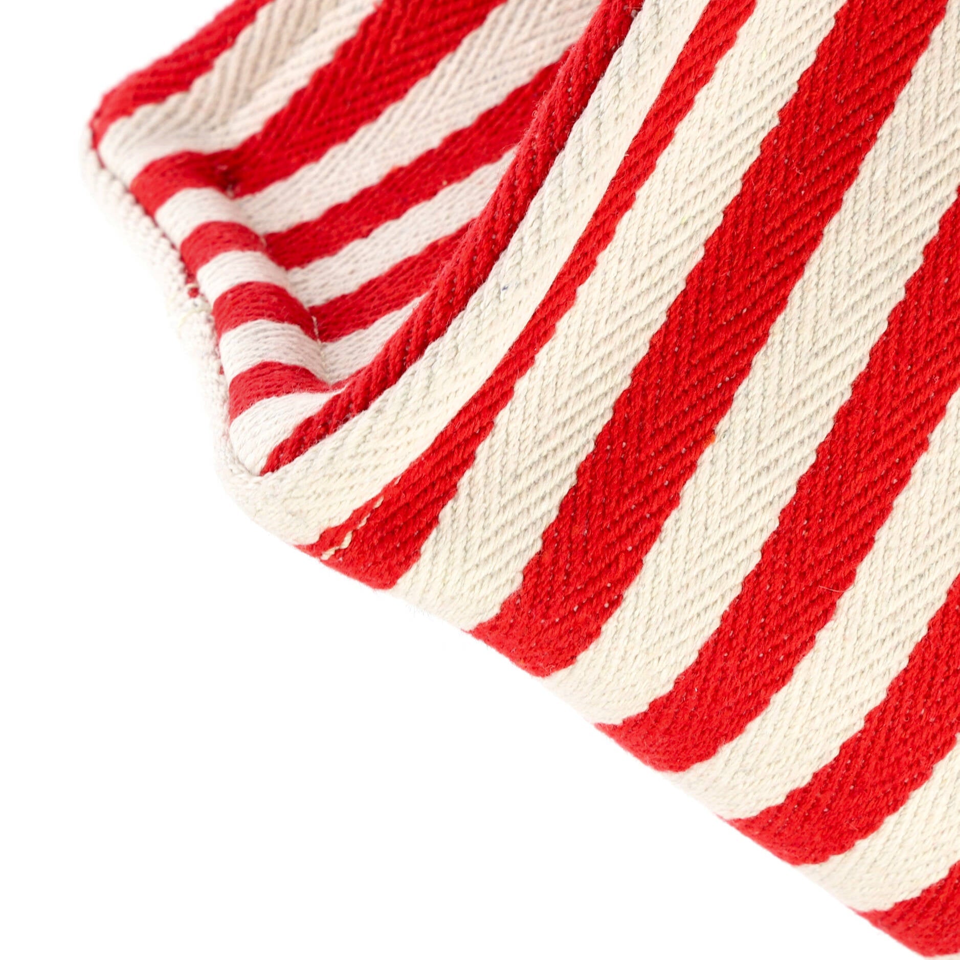 Cabas Thais Tote Triomphe Striped Canvas Small