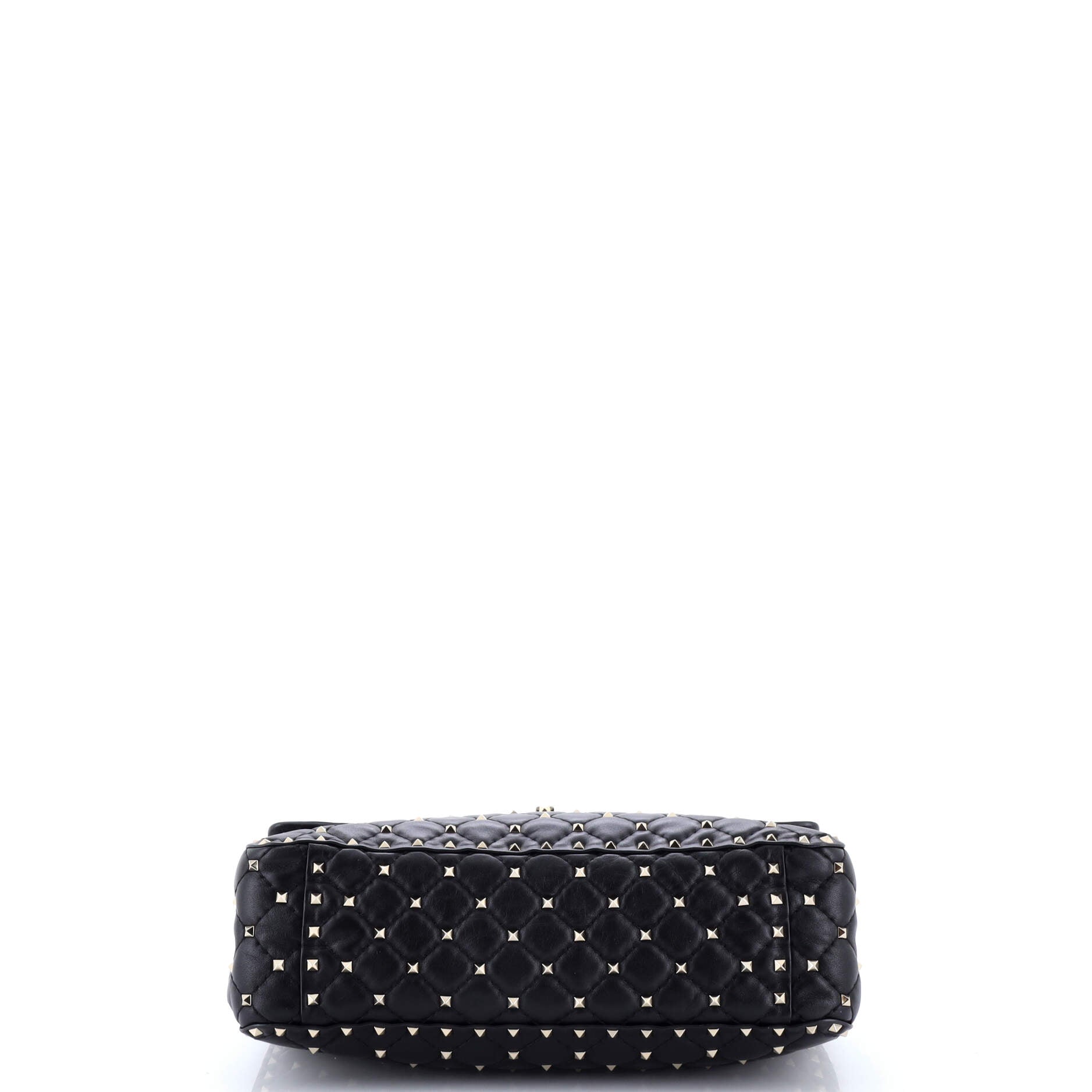 Rockstud Spike Flap Bag Quilted Leather Large