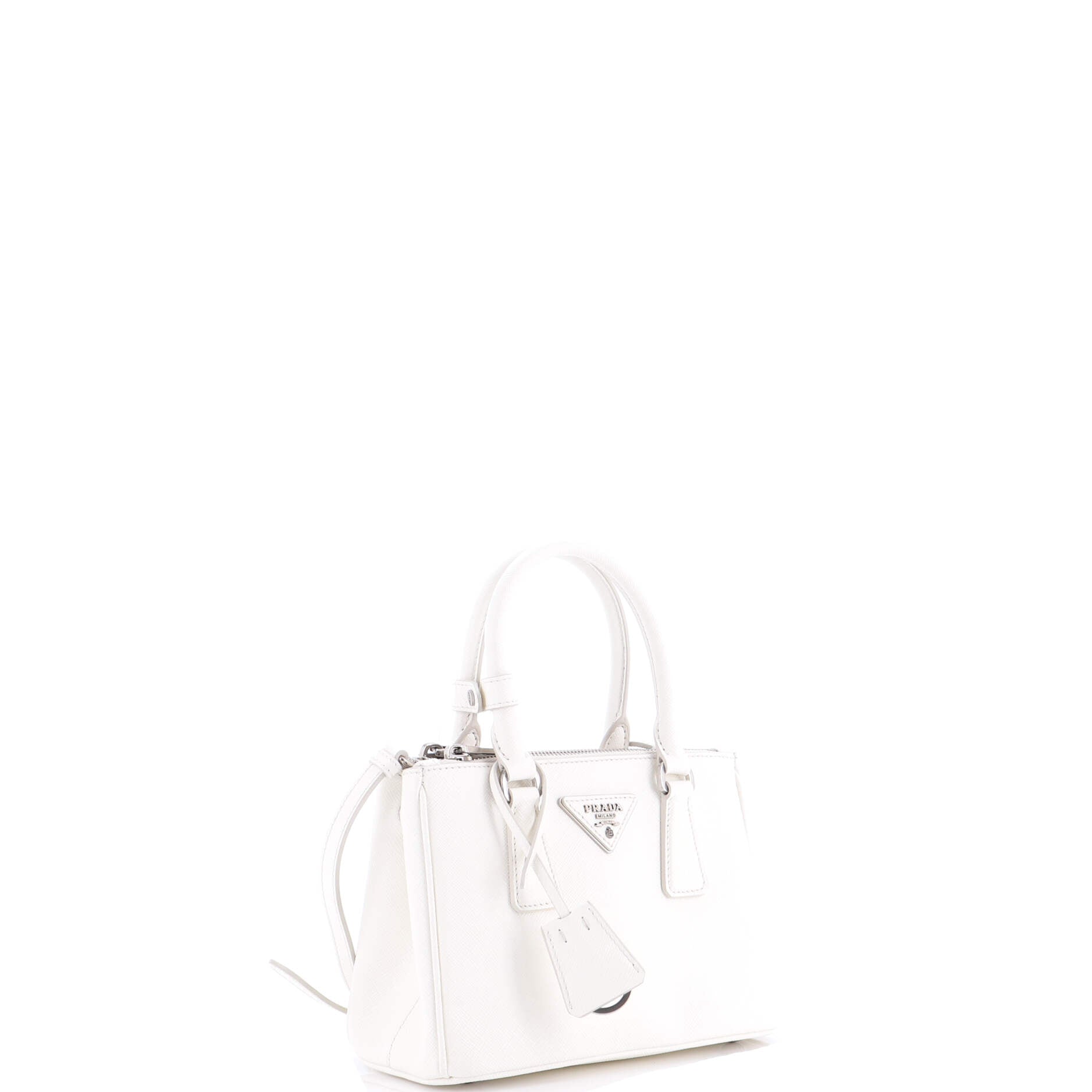 Galleria Double Zip Tote Saffiano Leather Mini