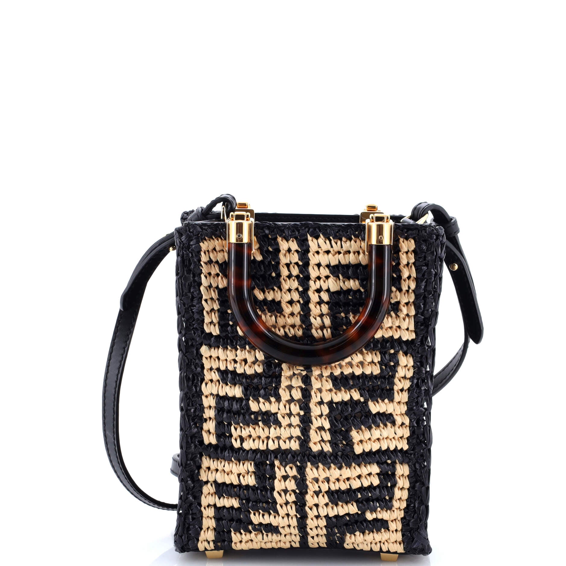 Sunshine Shopper Tote Zucca Raffia Mini