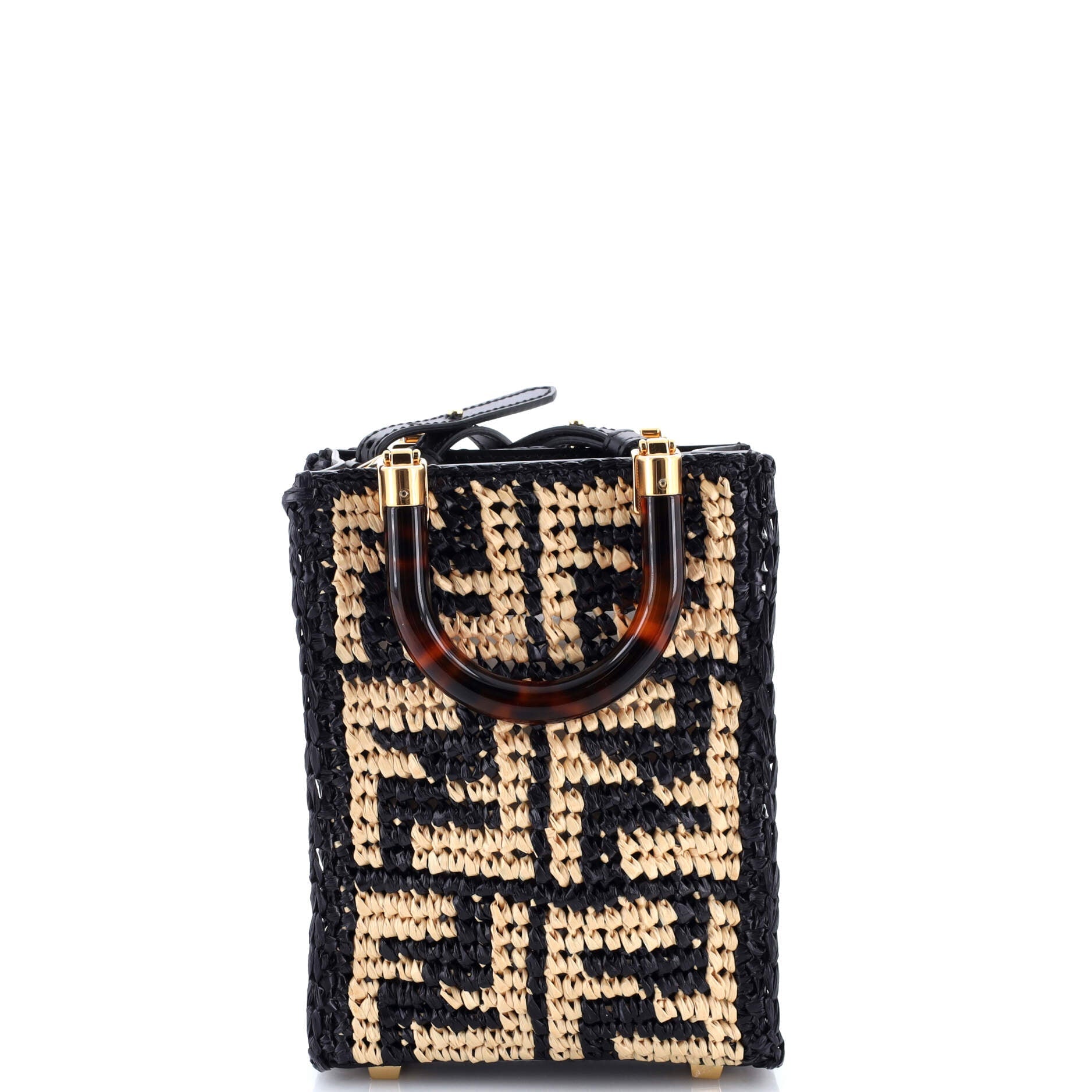 Sunshine Shopper Tote Zucca Raffia Mini