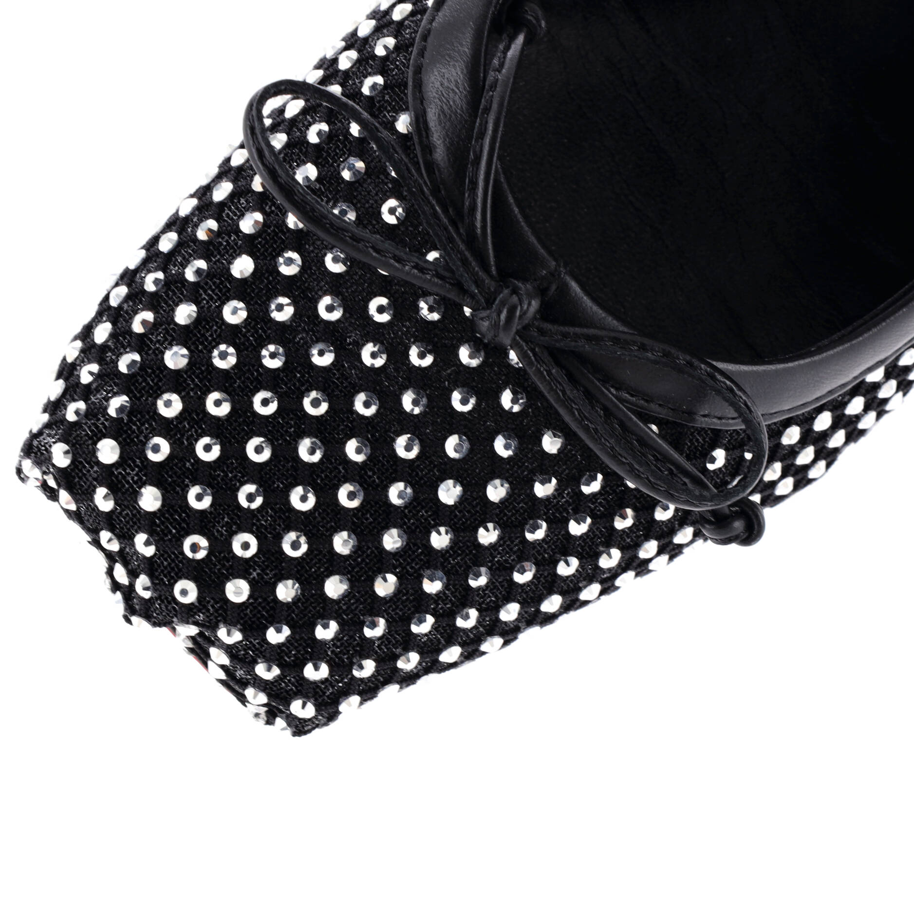 Women's Mamastrapitina Mary Jane Flats Crystal Embellished Mesh