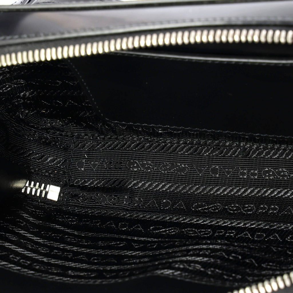 Brique Camera Crossbody Bag Spazzolato Leather Small