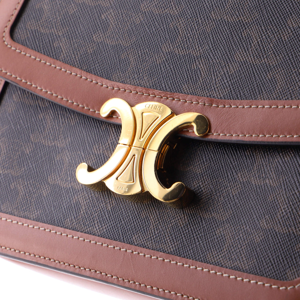 Triomphe Shoulder Bag Triomphe Coated Canvas Medium