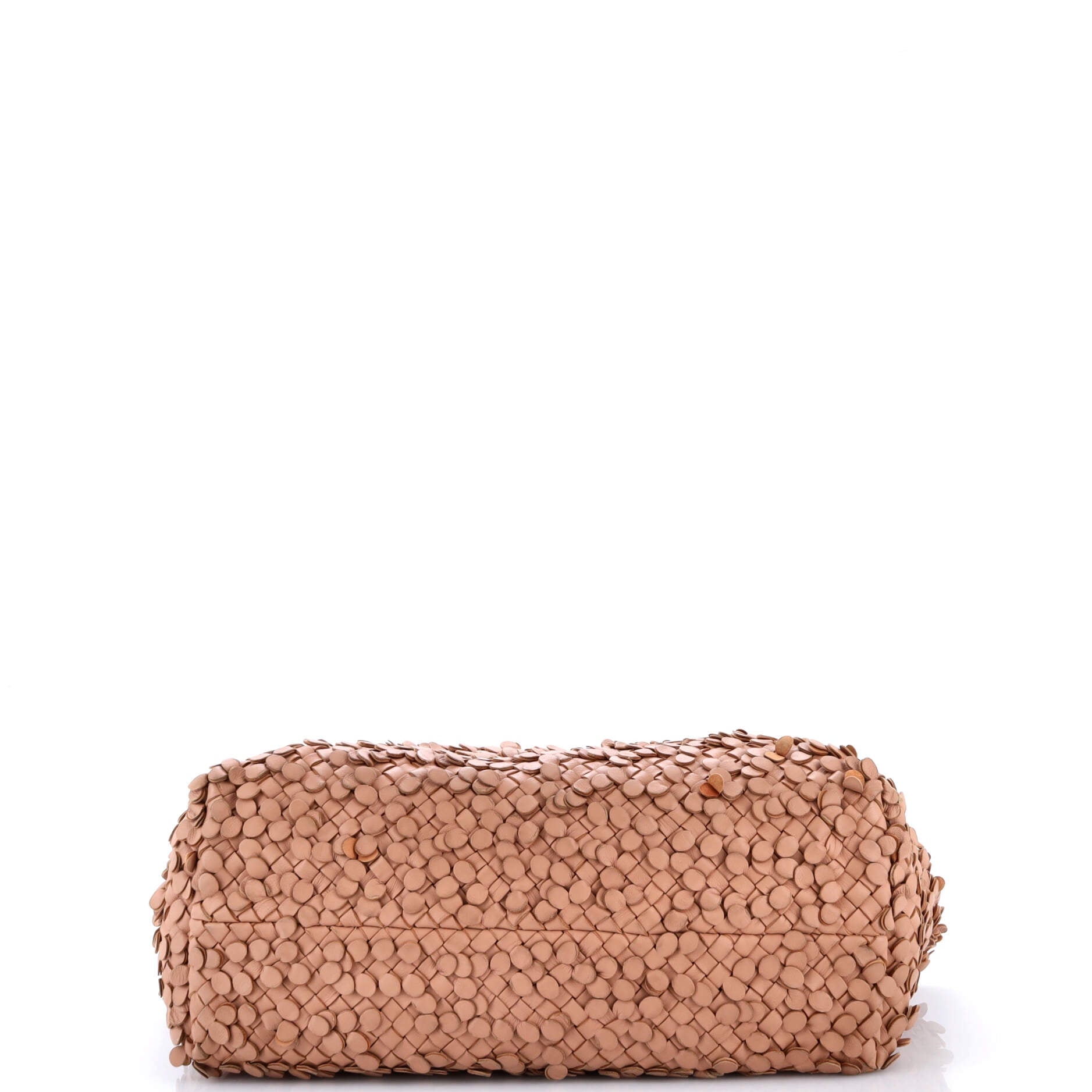 Poussin Paillettes Cabat Handbag Intrecciato Nappa Large