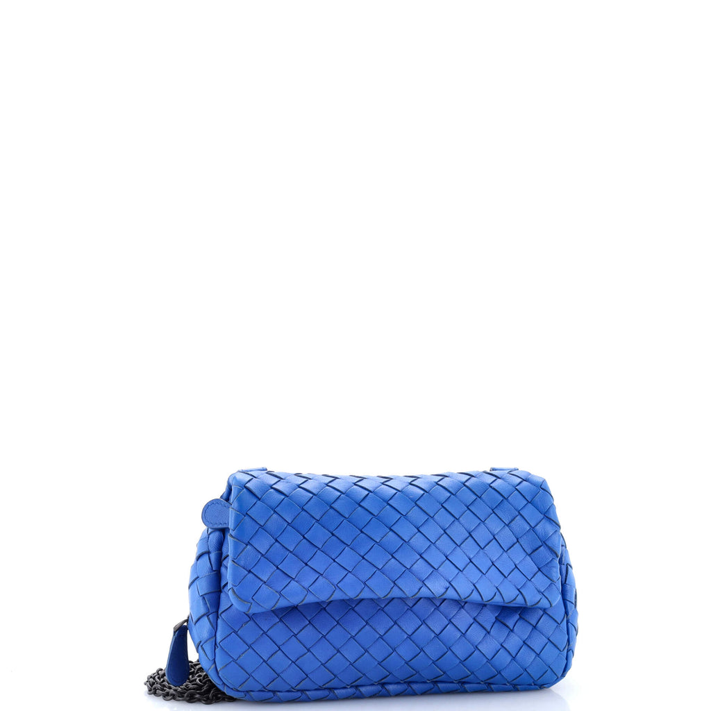 Expandable Chain Crossbody Bag Intrecciato Nappa Small