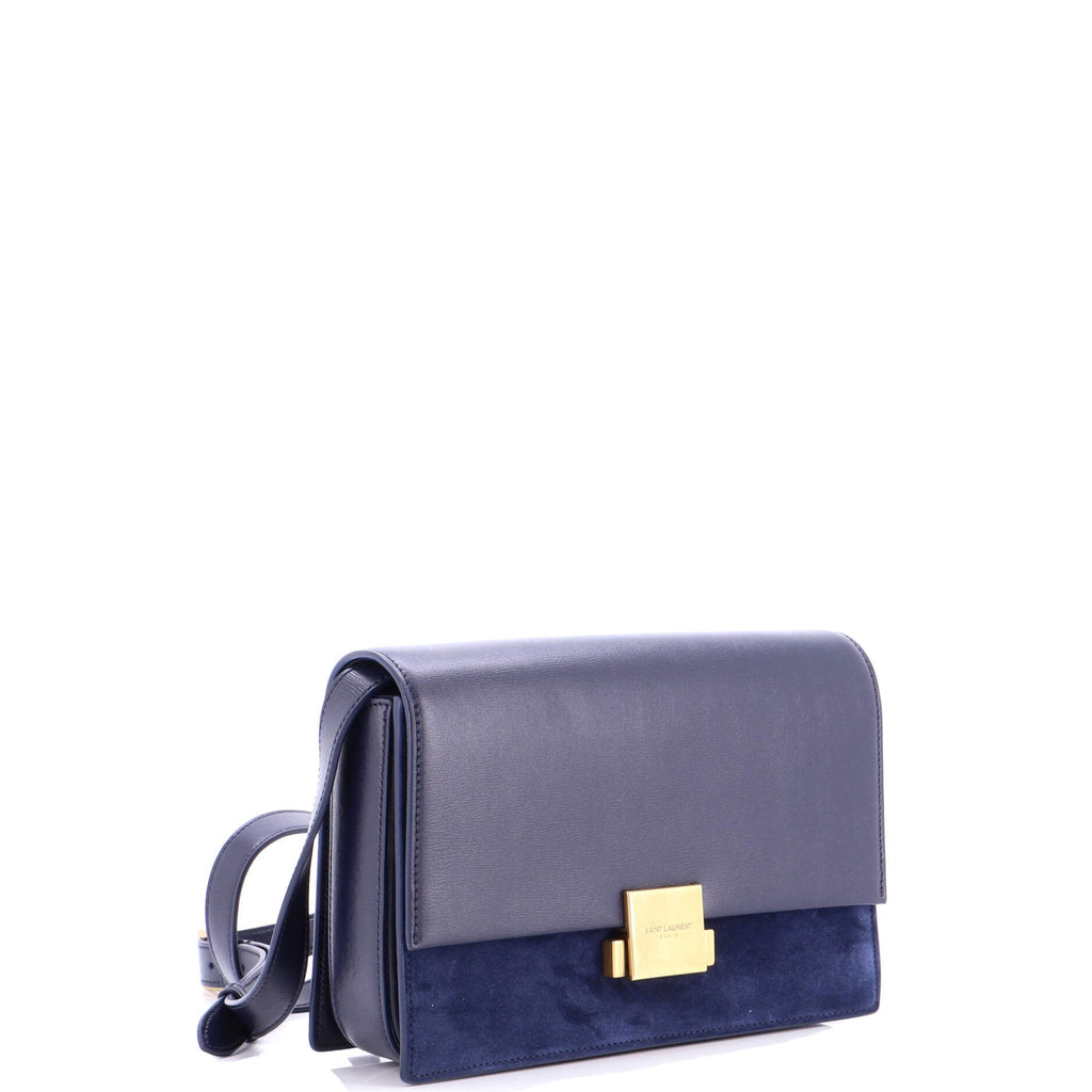 Bellechasse Shoulder Bag Suede and Leather Medium