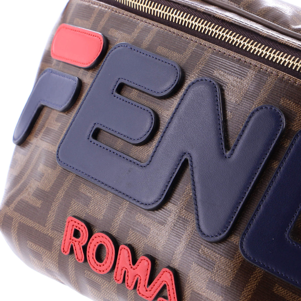 Mania Logo Waist Bag Zucca Coated Canvas