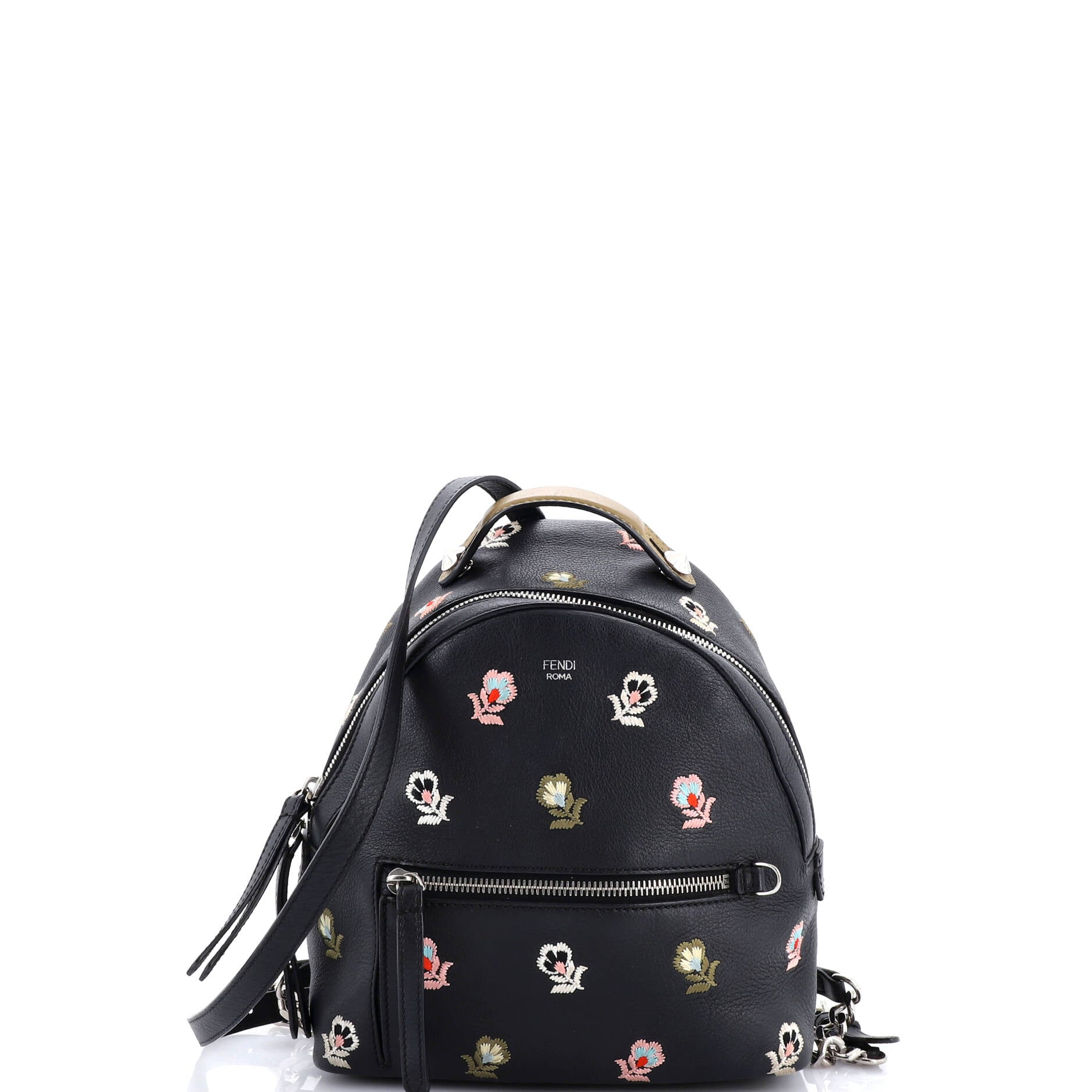 By The Way Backpack Embroidered Leather Mini
