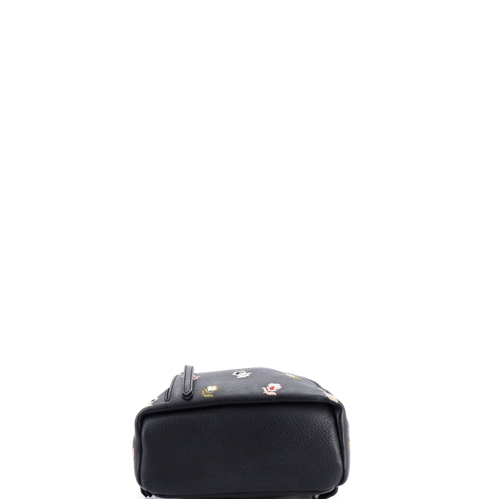 By The Way Backpack Embroidered Leather Mini