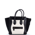 Bicolor Luggage Bag Leather Mini