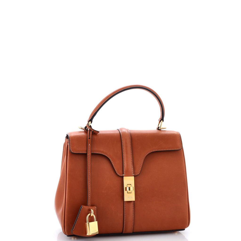 16 Top Handle Bag Smooth Calfskin Small