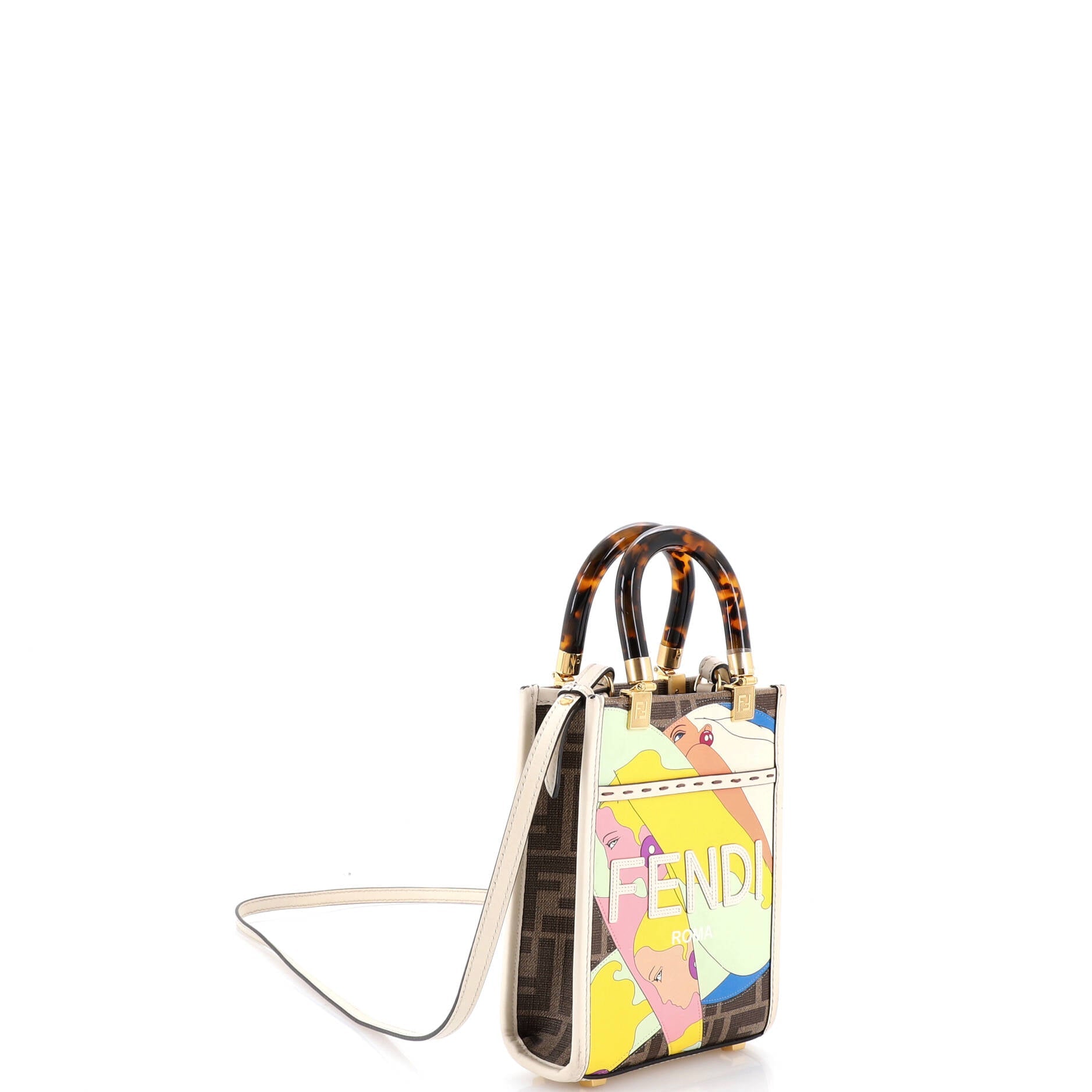 Sunshine Shopper Tote Printed Zucca Coated Canvas Mini
