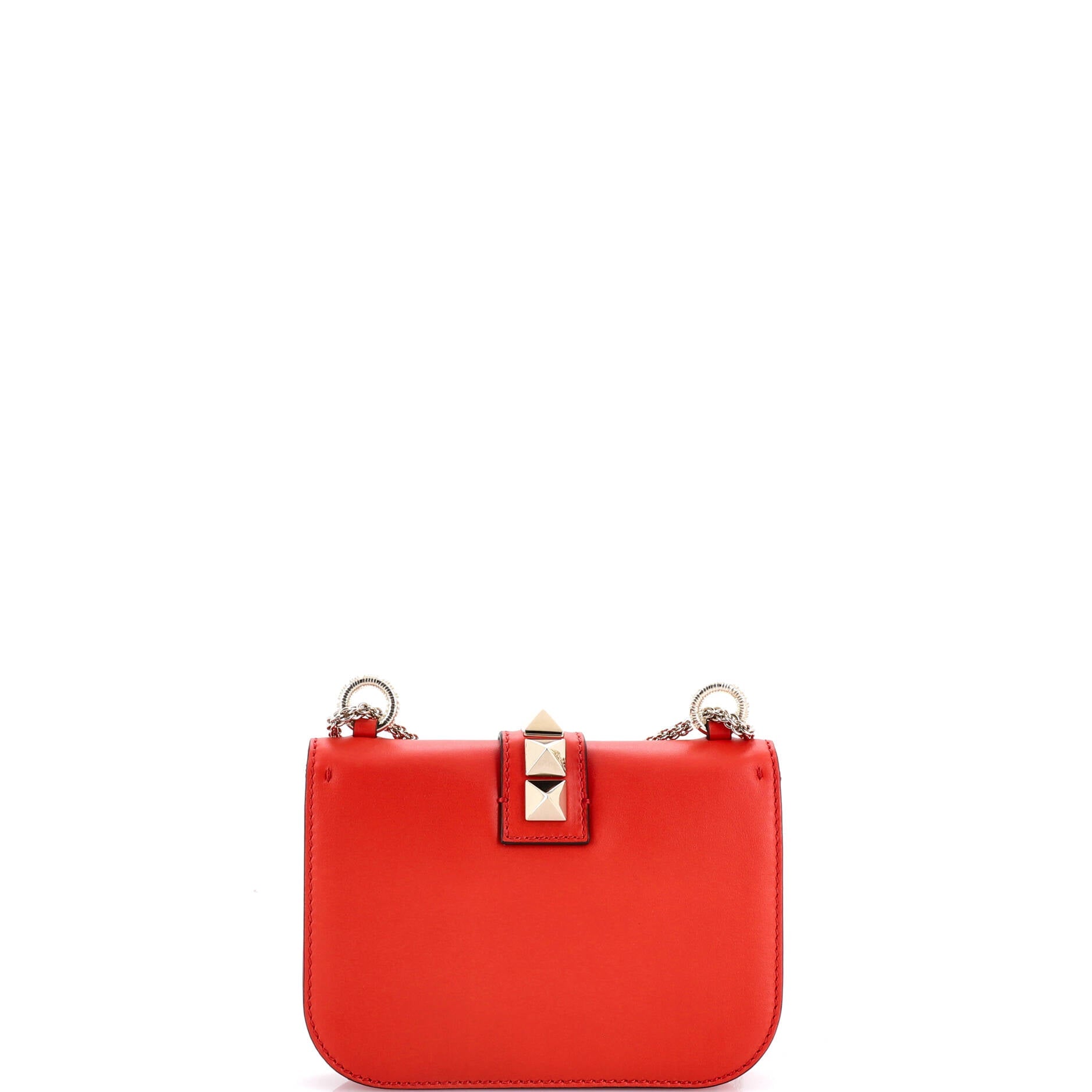 Glam Lock Shoulder Bag Leather Mini