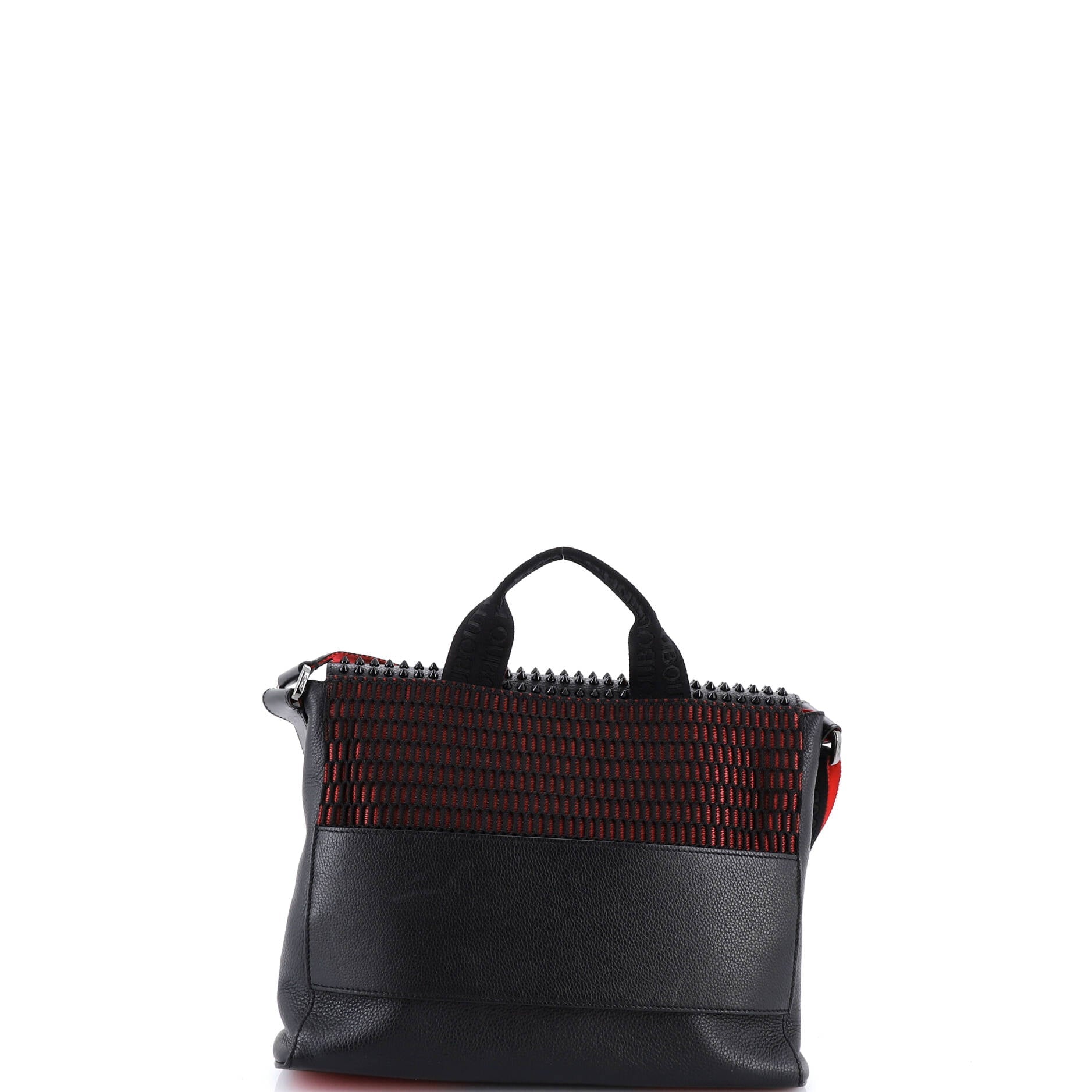 Loubiclic Messenger Bag Spiked Leather Small