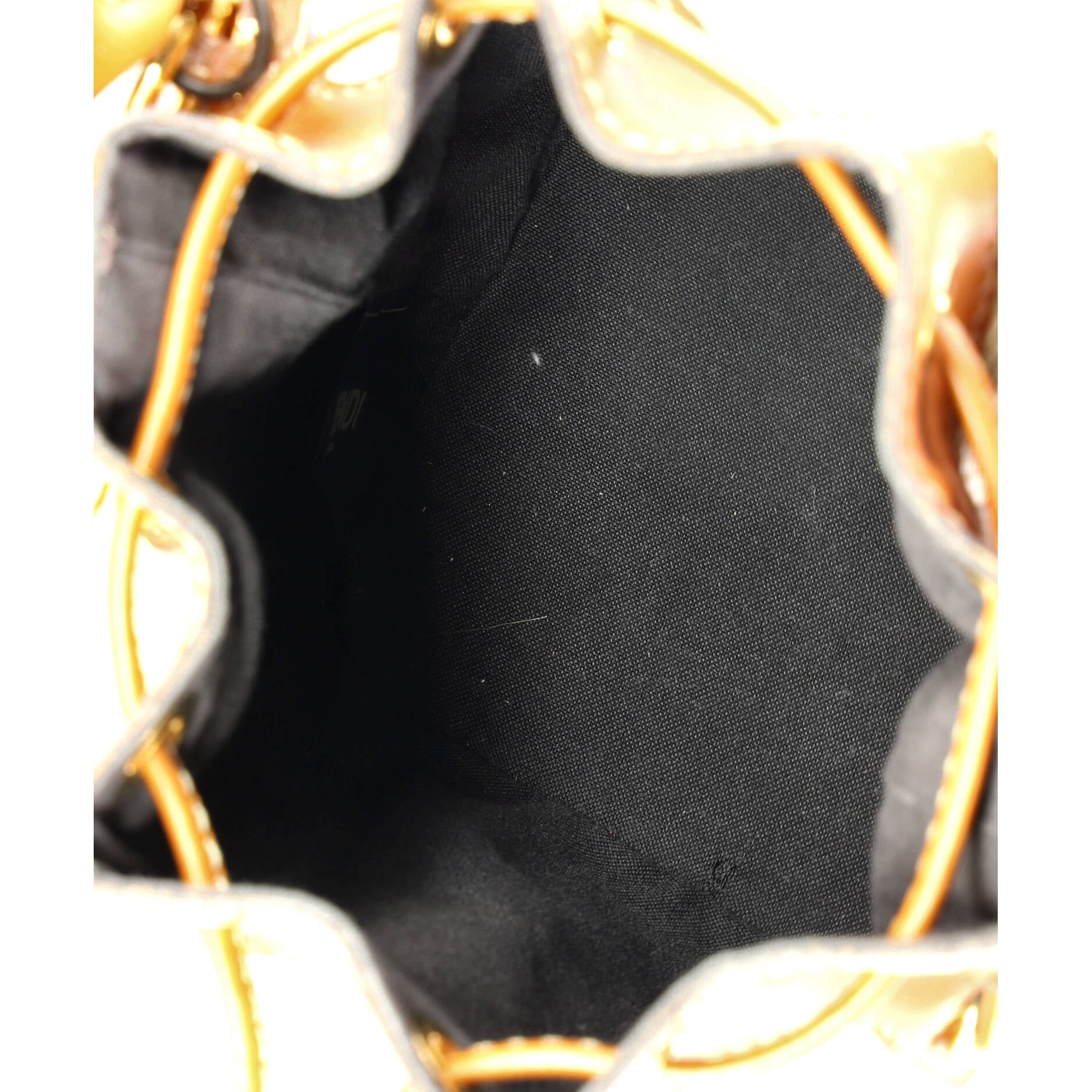 Woven Handle Mon Tresor Bucket Bag Zucca Embroidered Canvas Mini