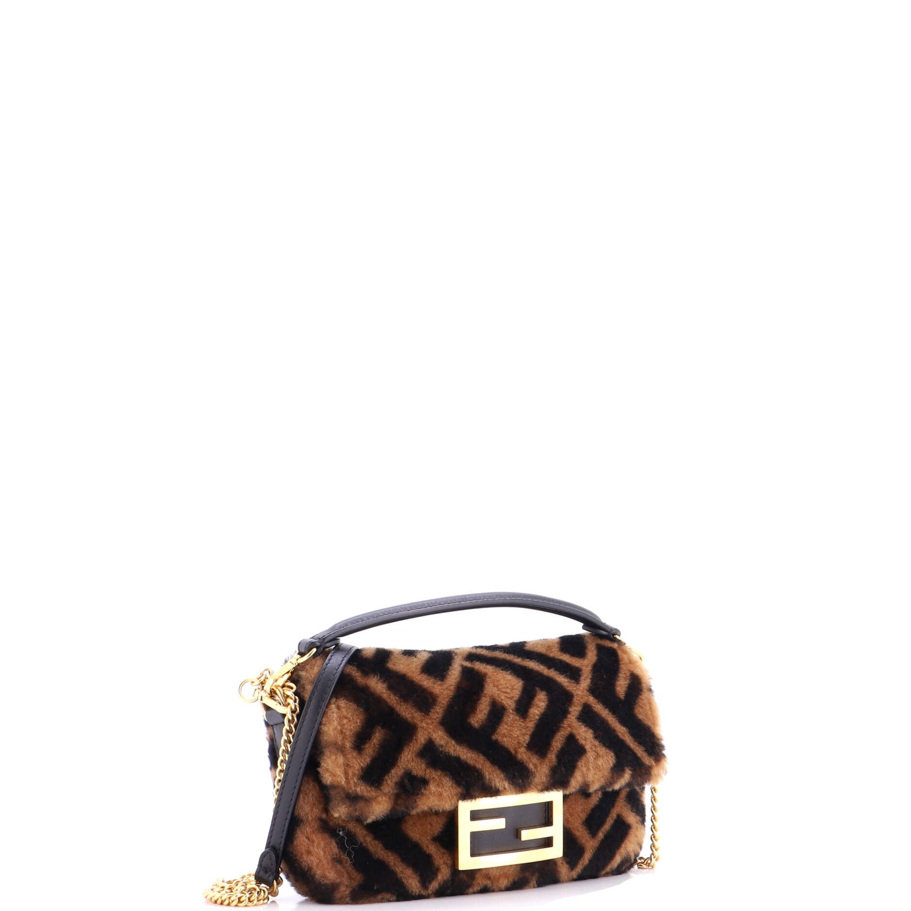 Baguette NM Bag Zucca Shearling Mini