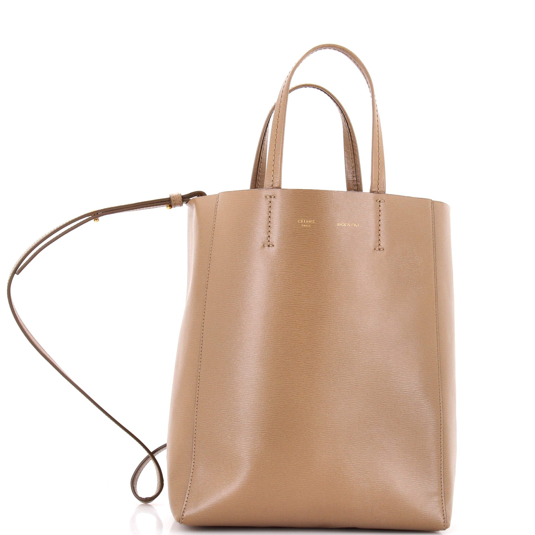Vertical Cabas Tote Grained Calfskin Small