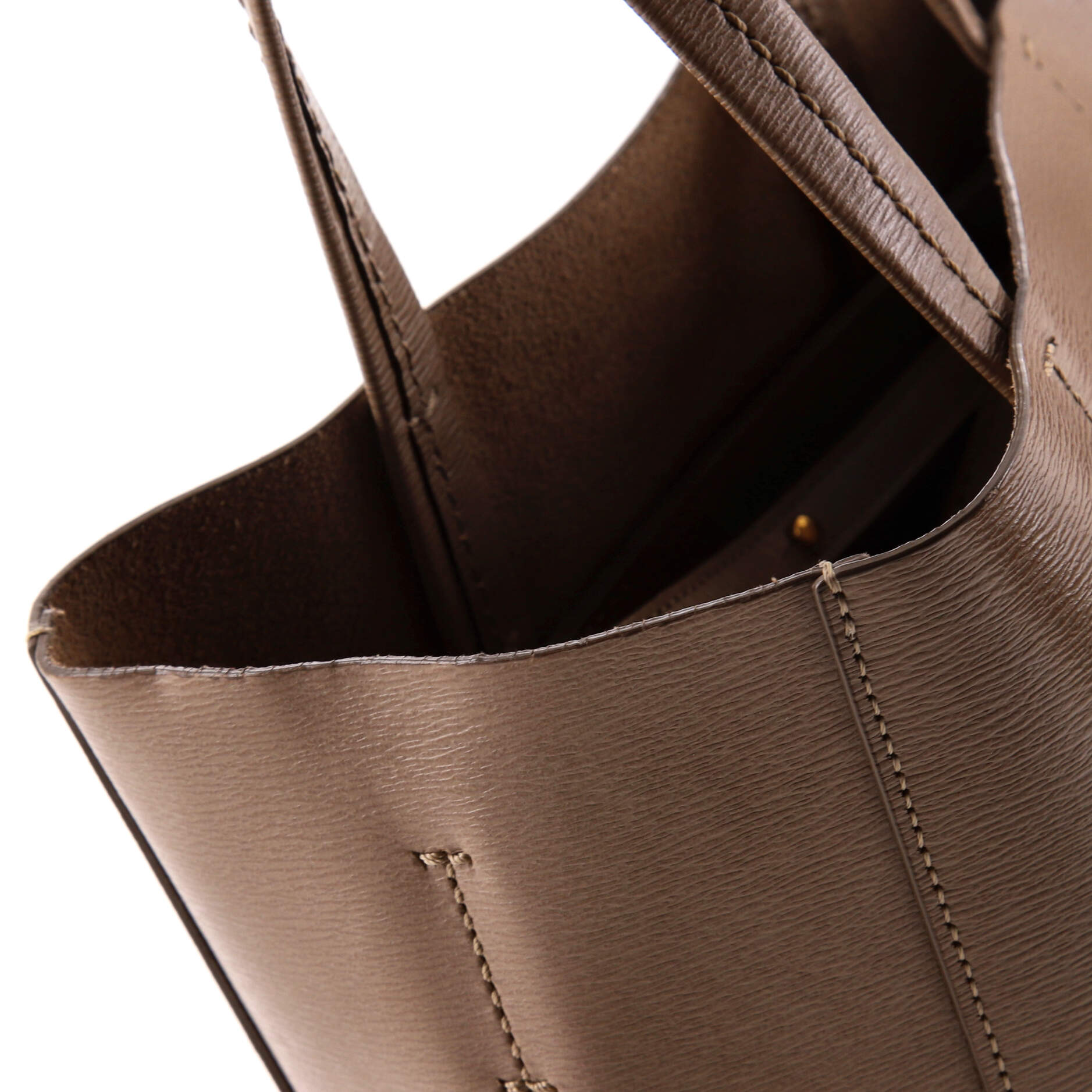 Vertical Cabas Tote Grained Calfskin Small