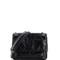 Niki Chain Flap Bag Matelasse Chevron Leather Baby