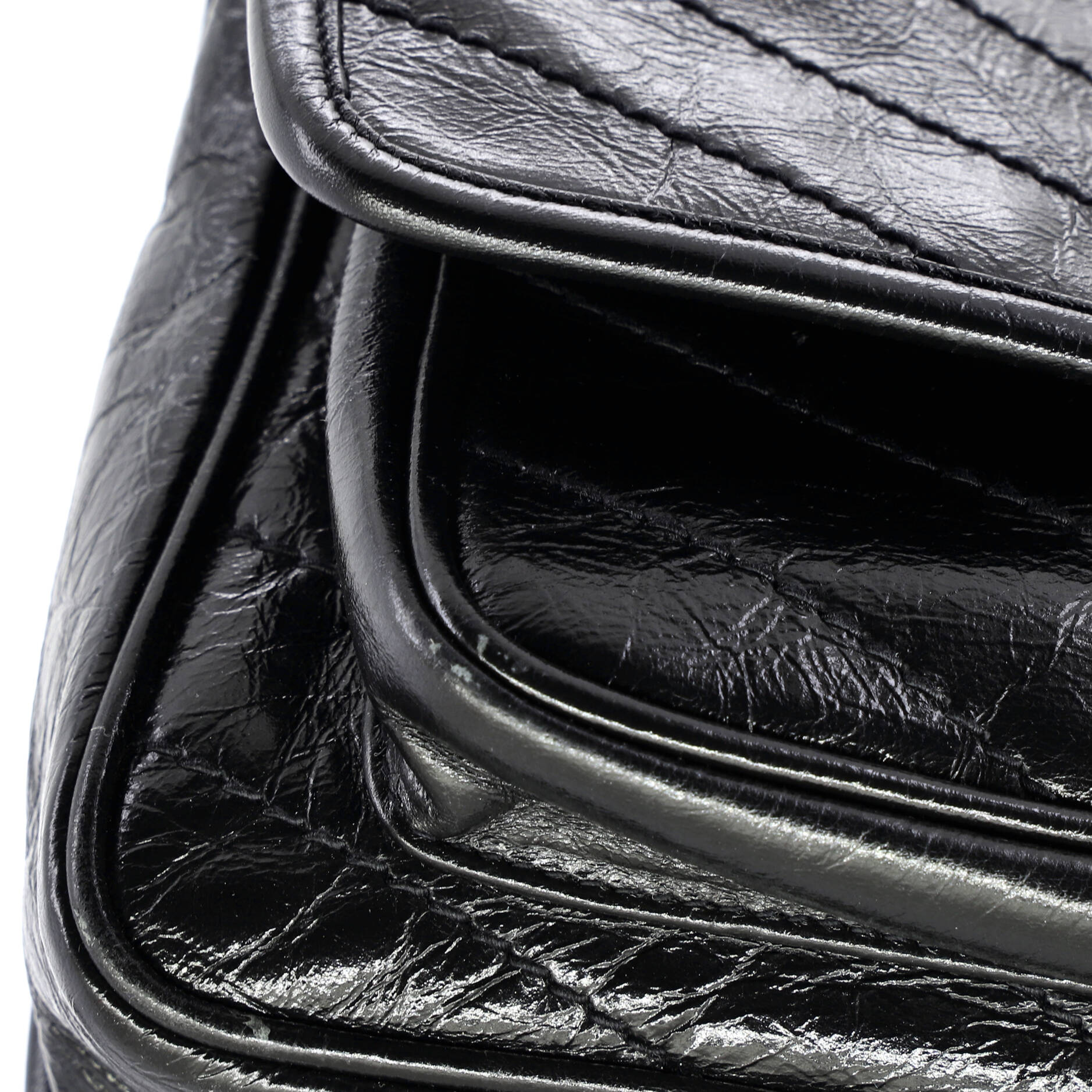 Niki Chain Flap Bag Matelasse Chevron Leather Baby