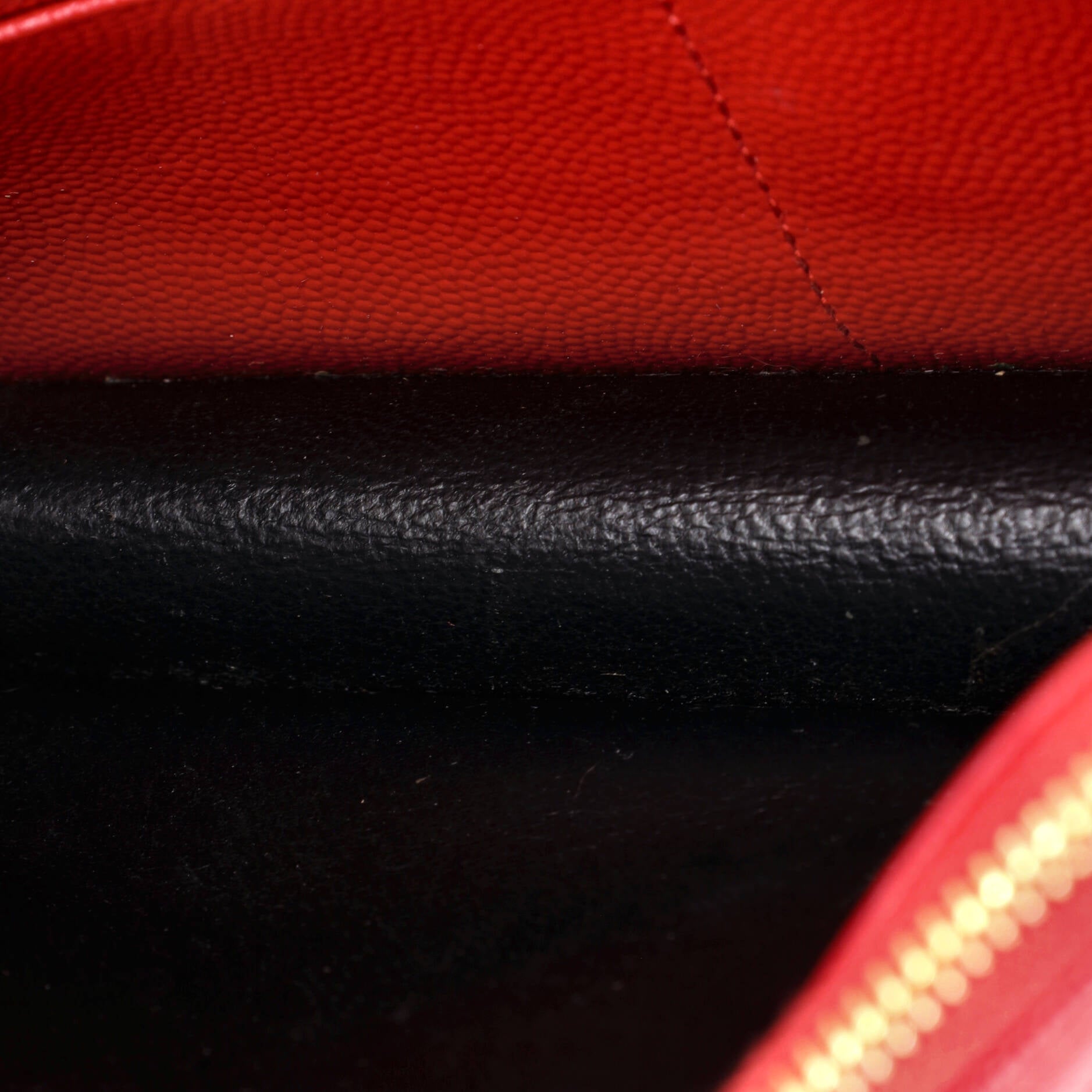 Classic Monogram Wallet on Chain Matelasse Chevron Leather Small