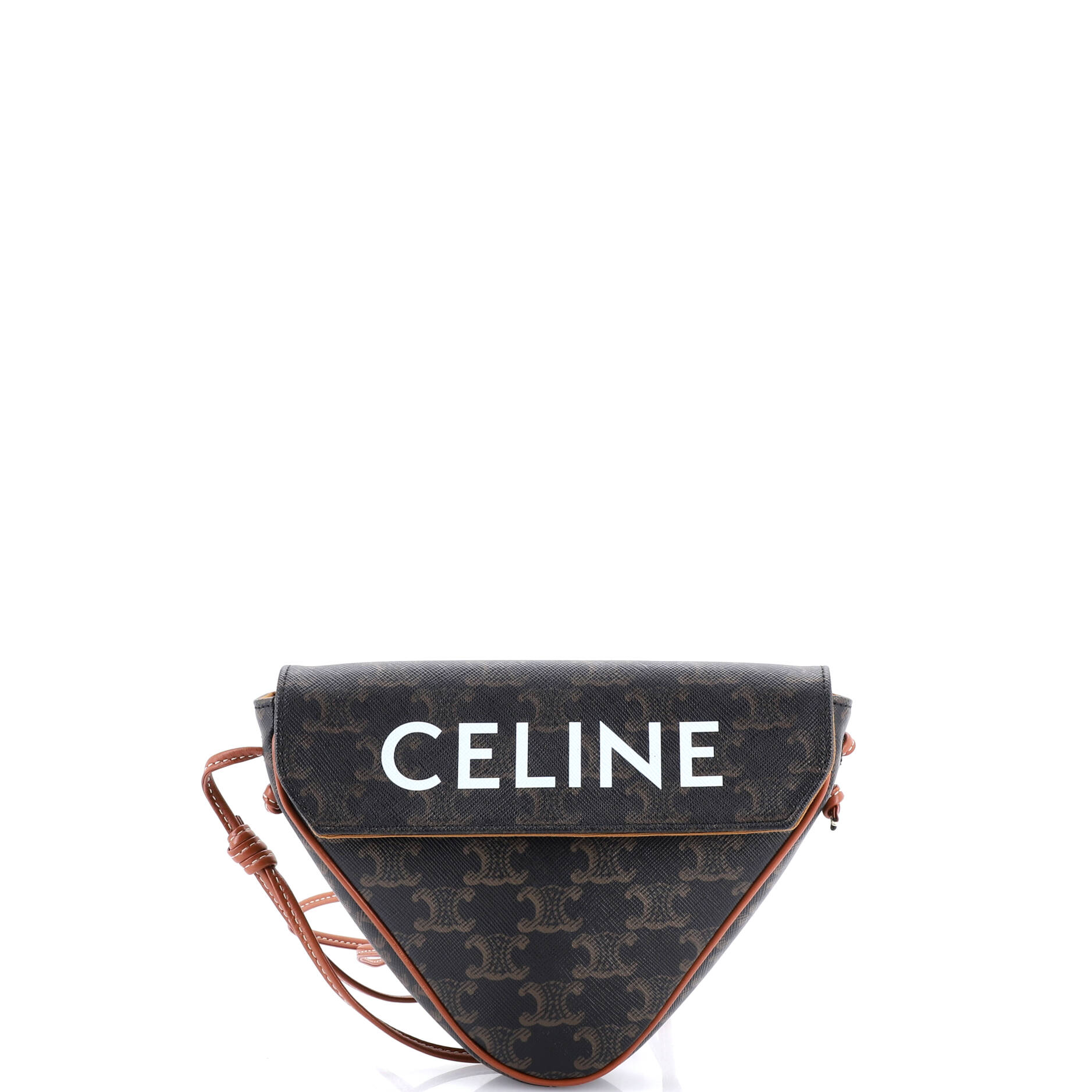 Triangle Crossbody Bag Triomphe Coated Canvas Mini