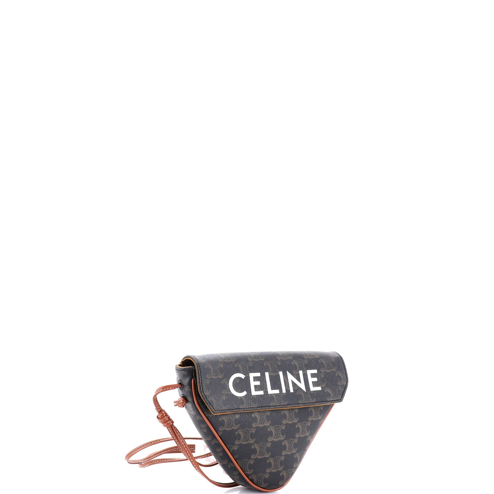 Triangle Crossbody Bag Triomphe Coated Canvas Mini