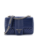 Chain Flap Shoulder Bag Diagramme Quilted Leather Medium