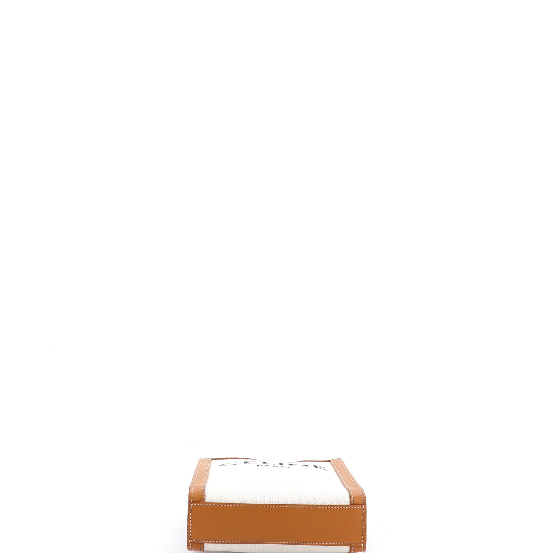 Vertical Cabas Tote Canvas with Leather Mini