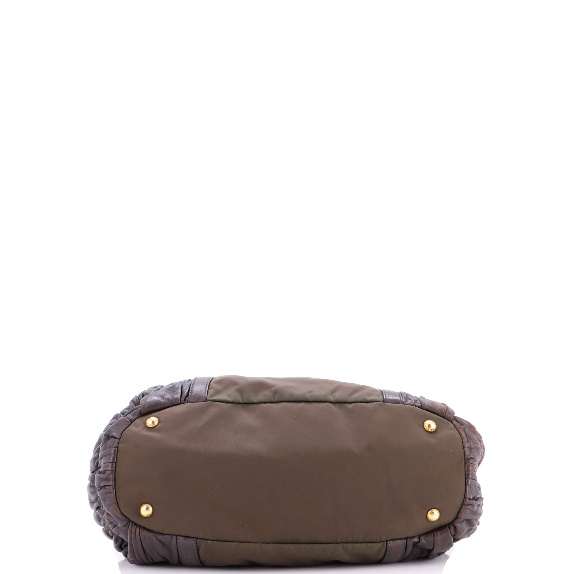 Gaufre Convertible Satchel Leather and Tessuto Large