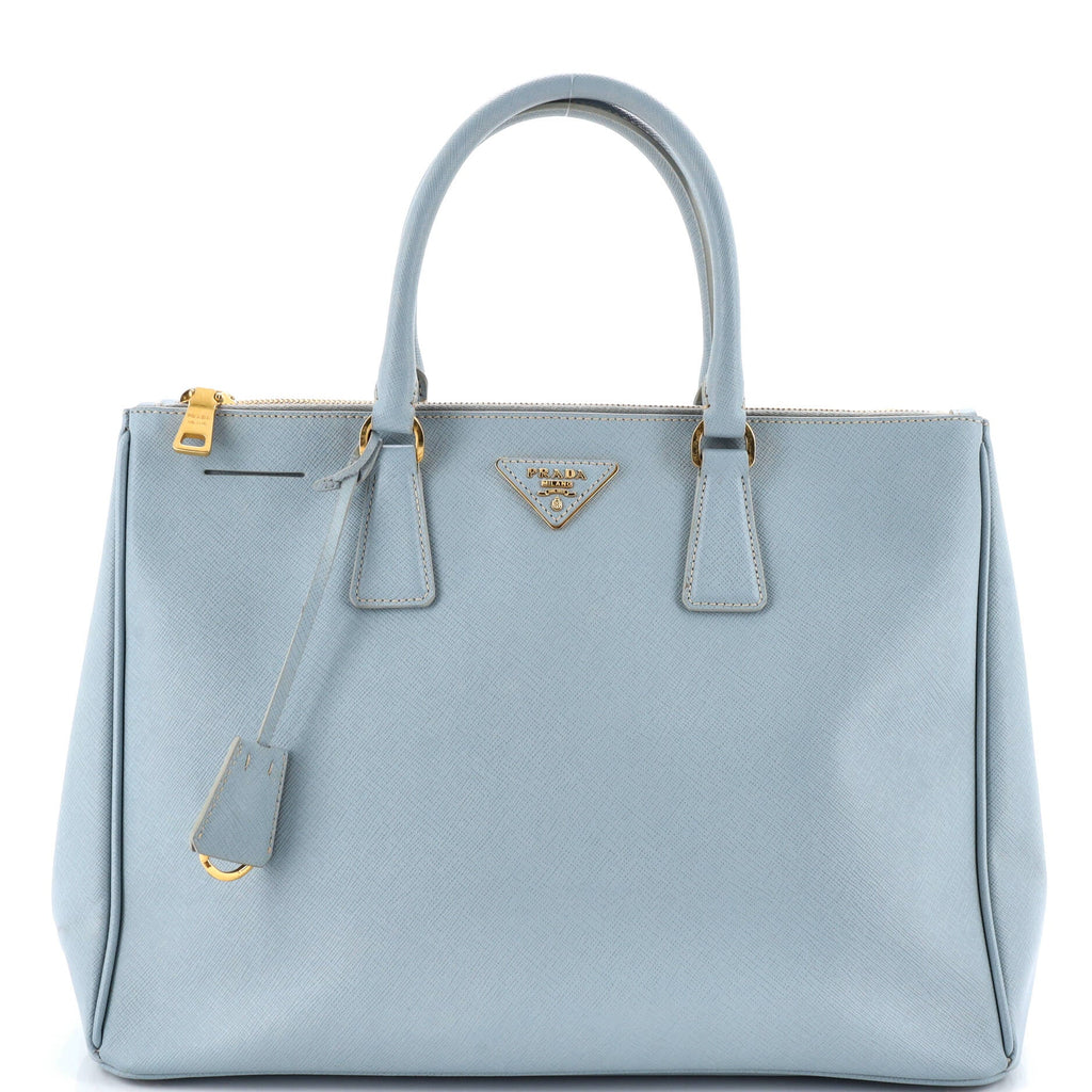 Double Zip Lux Tote Saffiano Leather Large