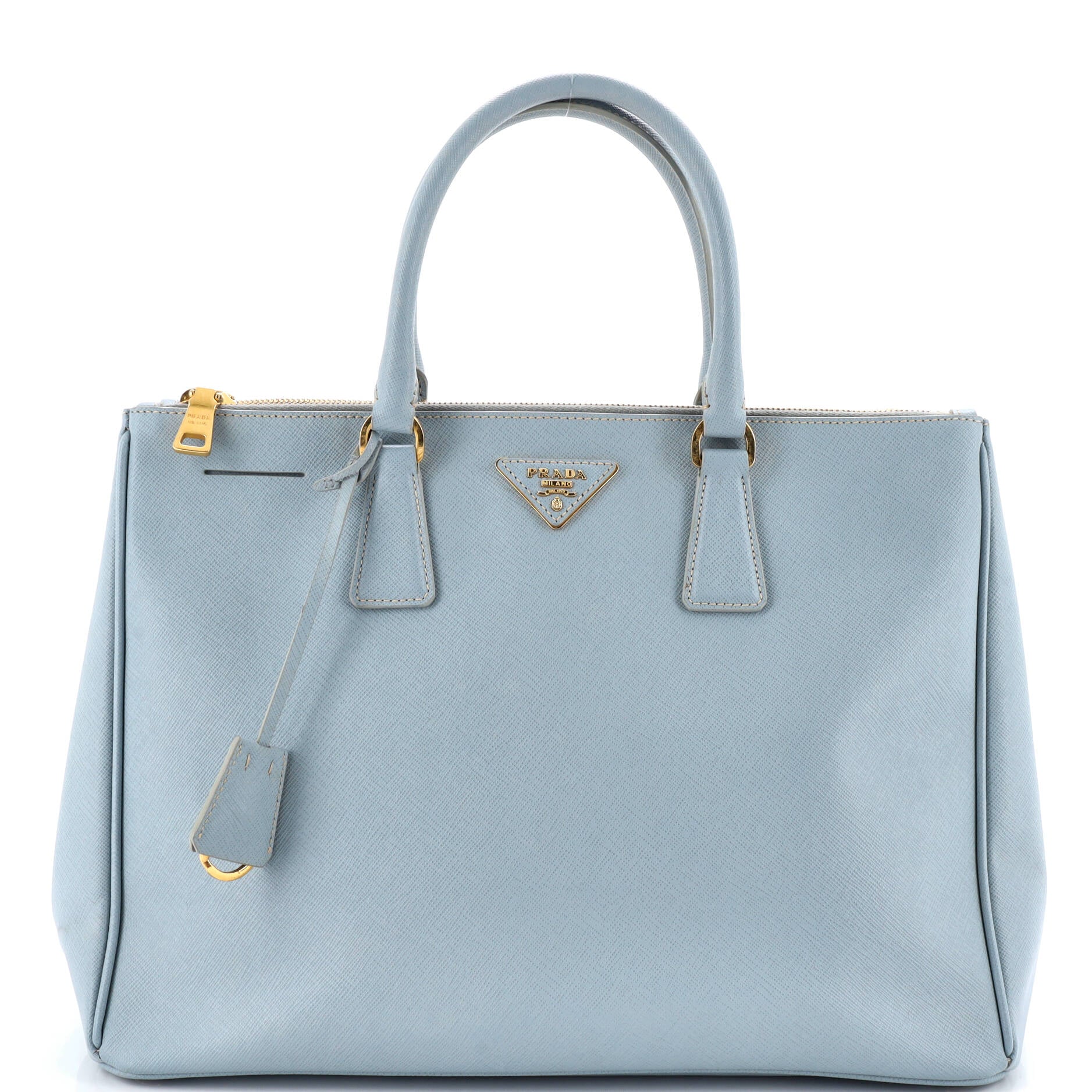 Double Zip Lux Tote Saffiano Leather Large