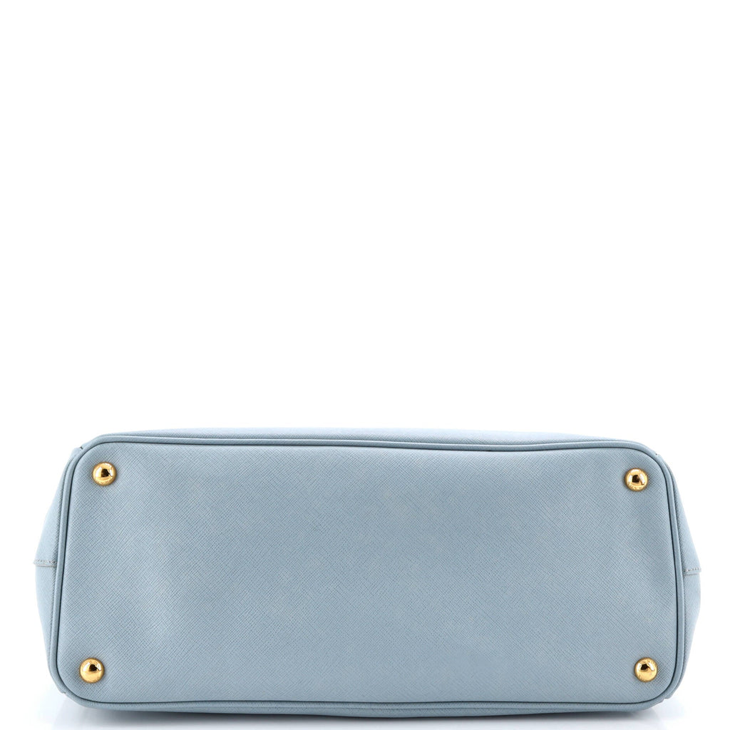 Double Zip Lux Tote Saffiano Leather Large