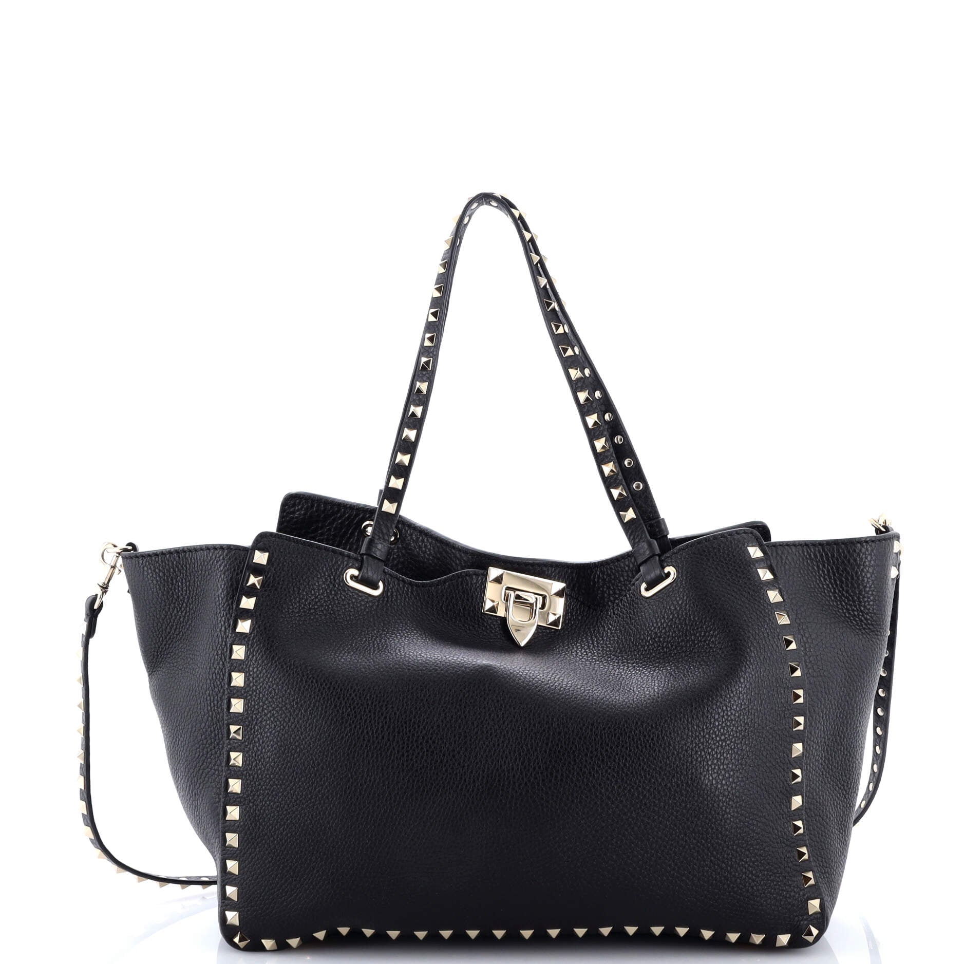 Rockstud Tote Pebbled Leather Medium