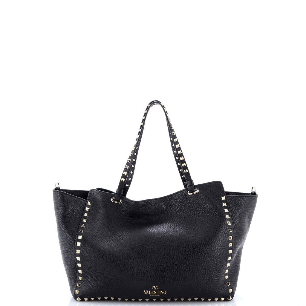 Rockstud Tote Pebbled Leather Medium