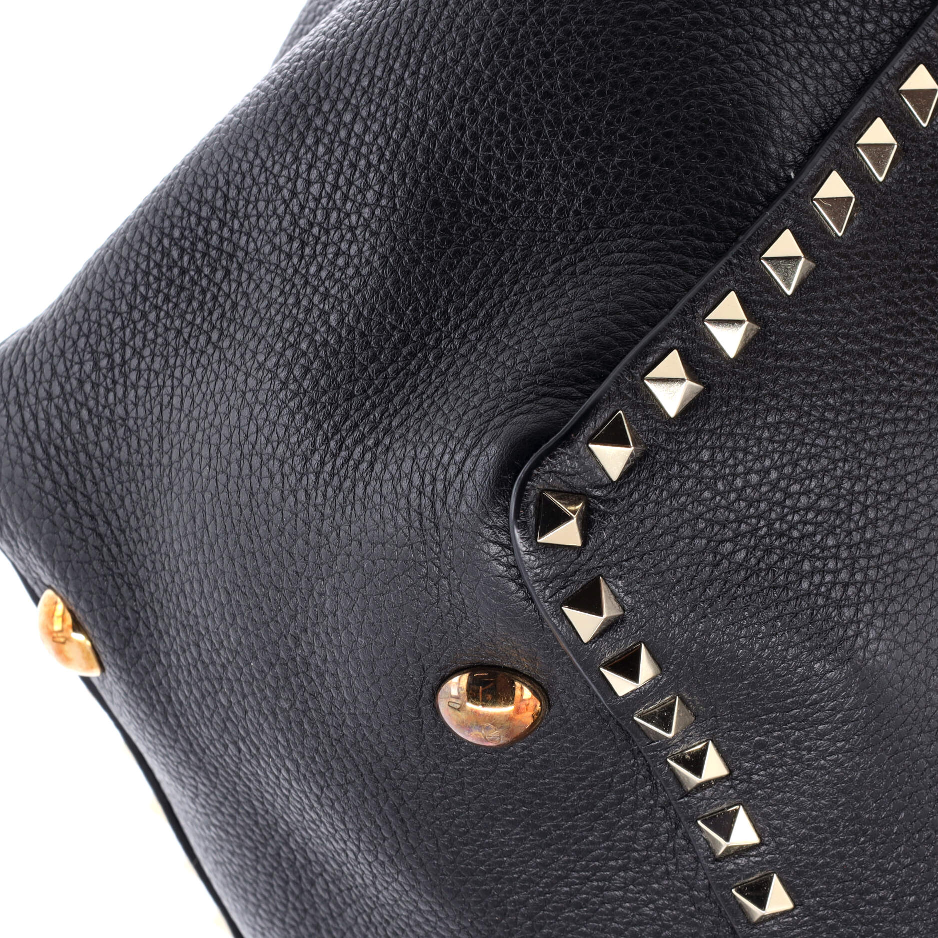 Rockstud Tote Pebbled Leather Medium