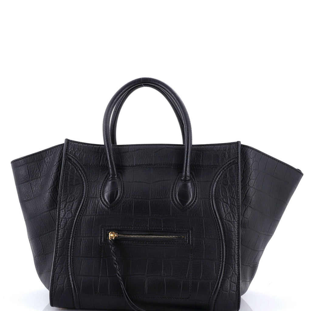 Phantom Bag Crocodile Embossed Leather Medium
