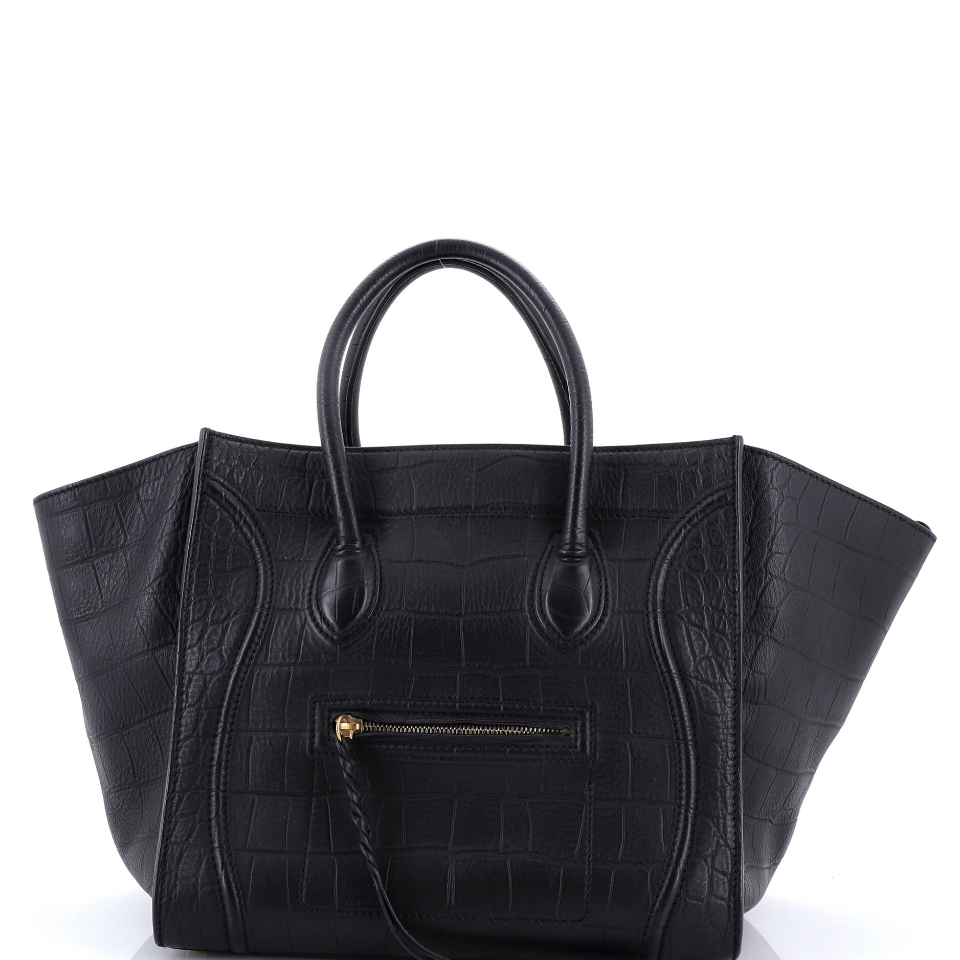 Phantom Bag Crocodile Embossed Leather Medium