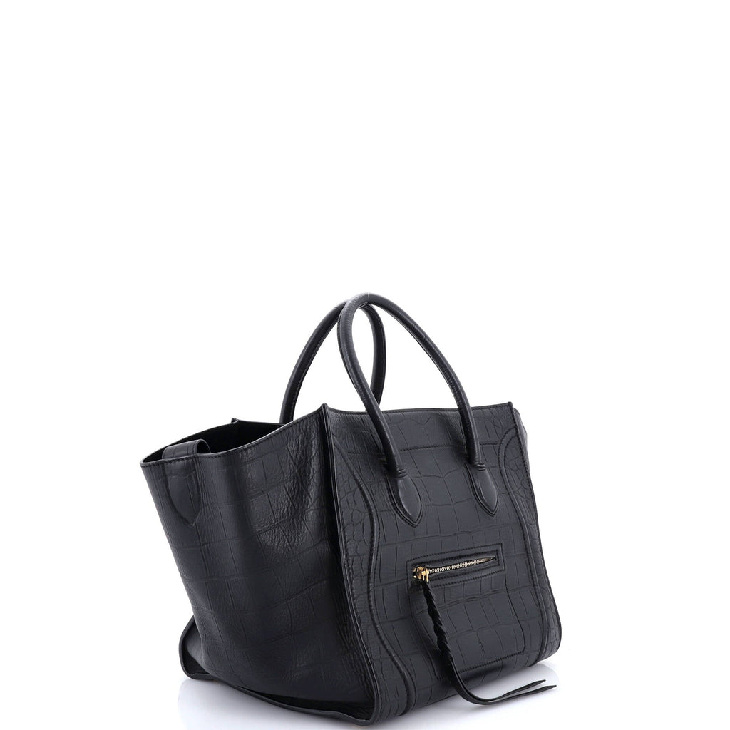 Phantom Bag Crocodile Embossed Leather Medium