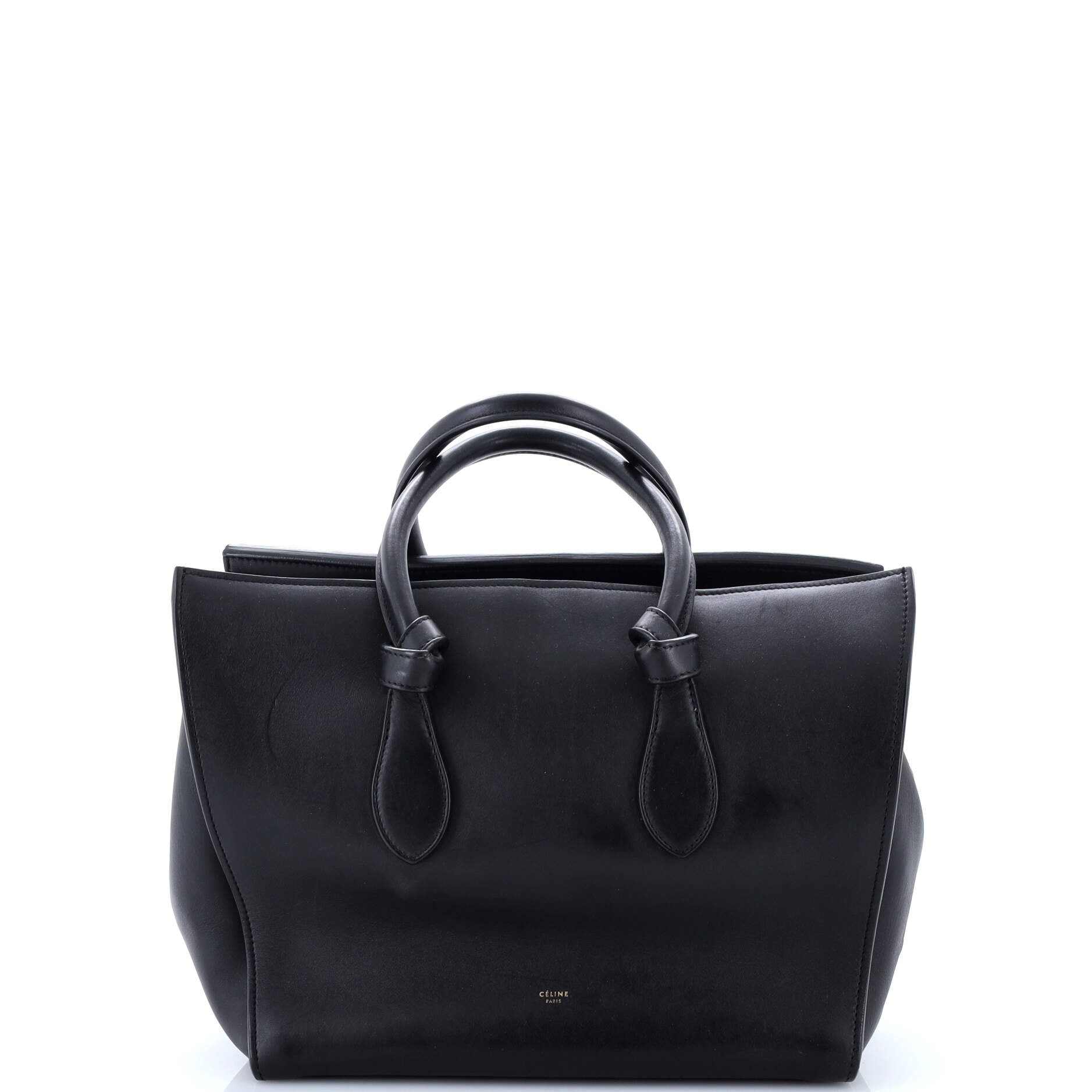 Tie Knot Tote Smooth Leather Small
