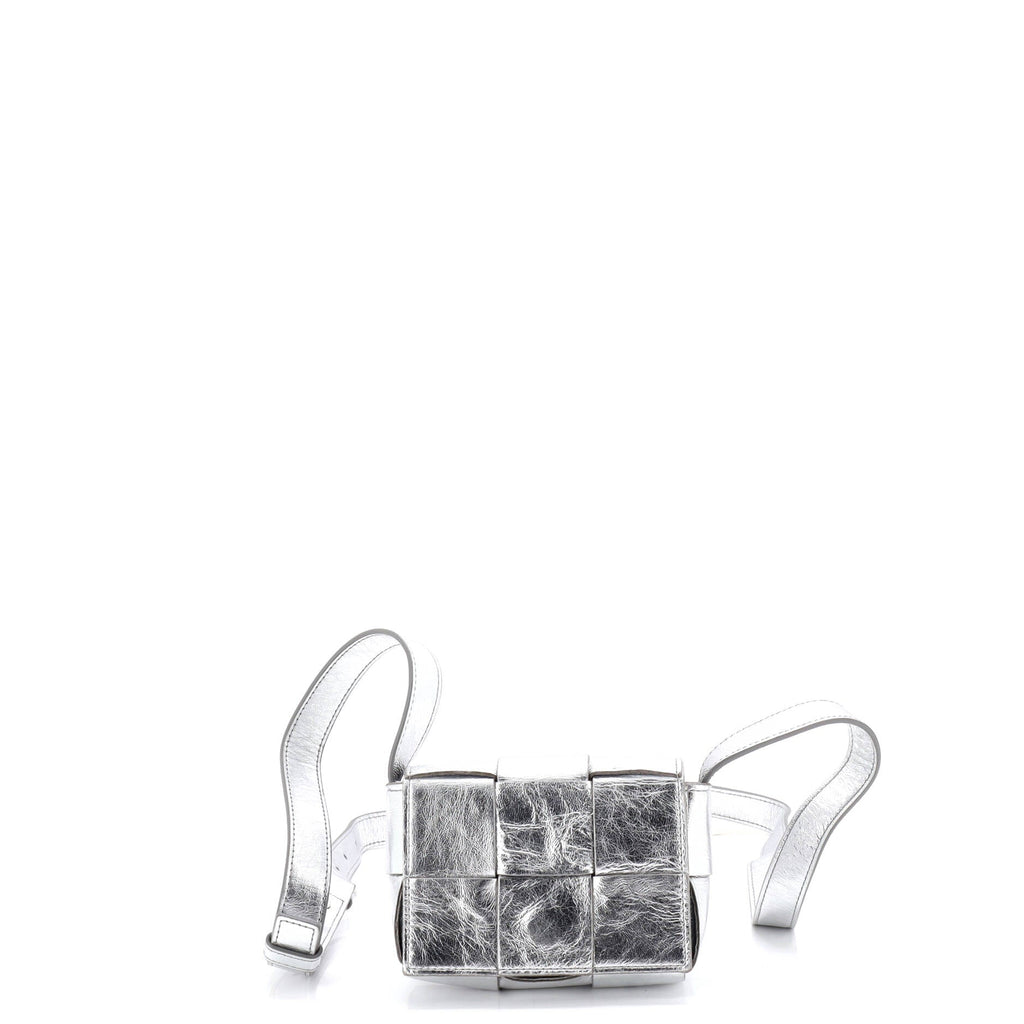 Cassette Crossbody Bag Maxi Intrecciato Leather Candy