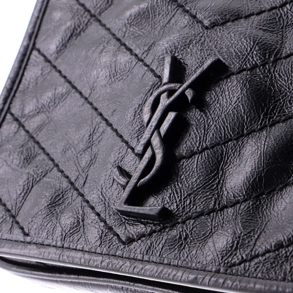 Niki Chain Wallet Matelasse Chevron Leather