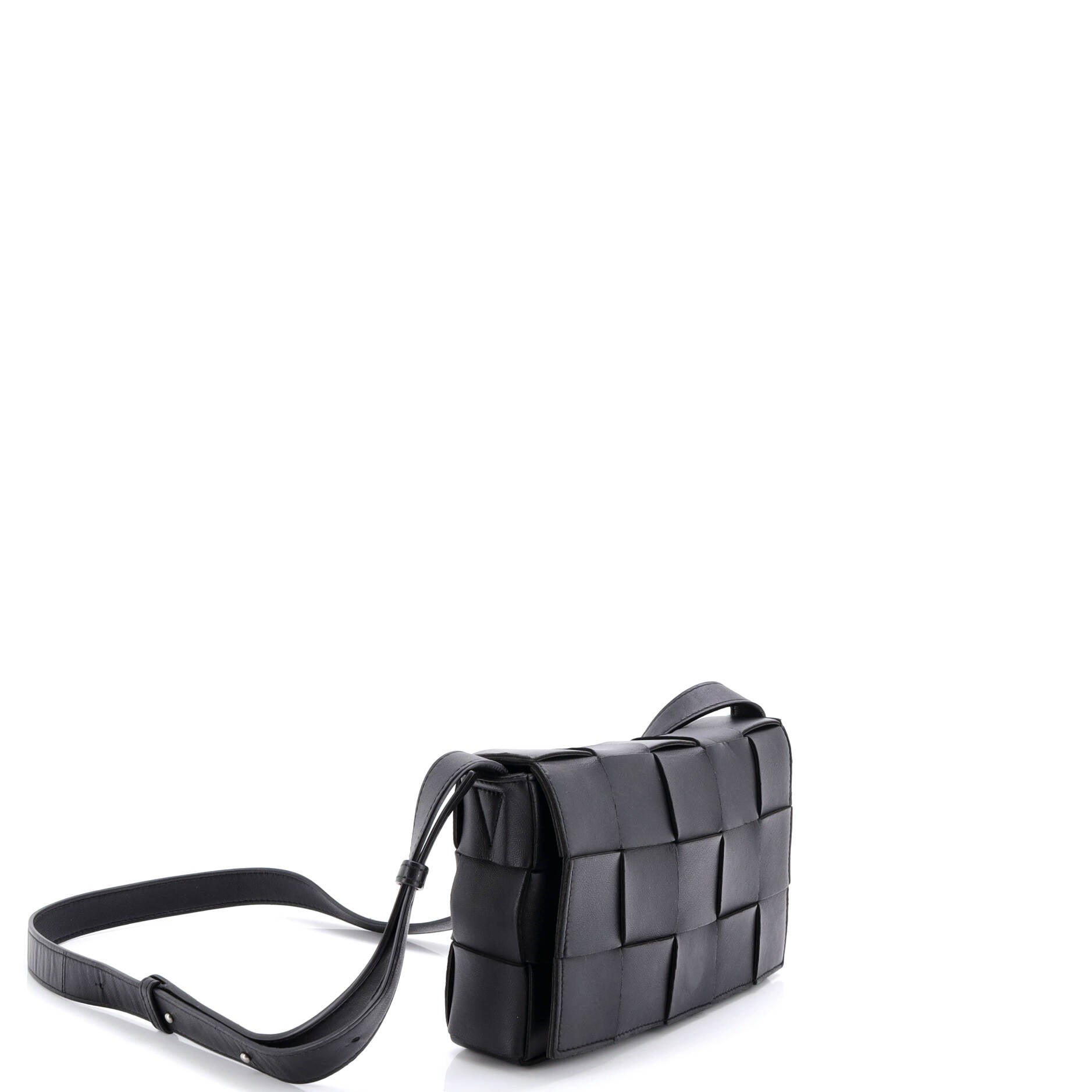 Cassette Crossbody Bag Maxi Intrecciato Leather Small