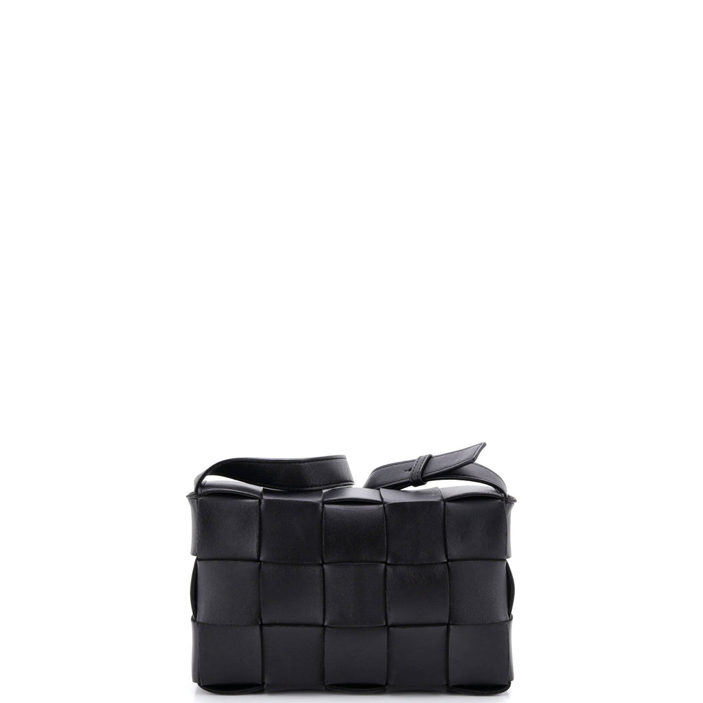 Cassette Crossbody Bag Maxi Intrecciato Leather Small